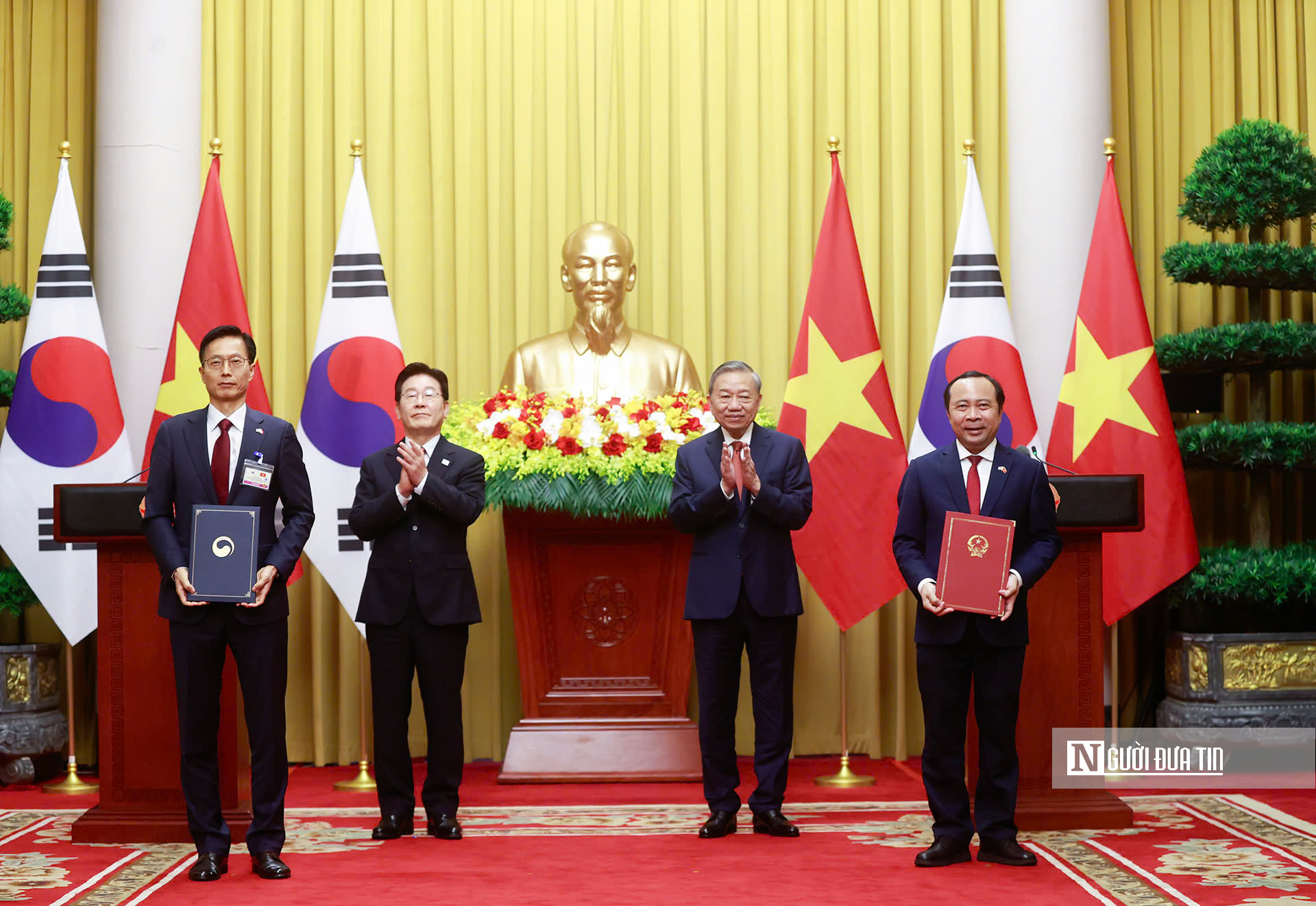 Việt - H&agrave;n k&yacute; kết loạt văn kiện hợp t&aacute;c quan trọng- Ảnh 1.