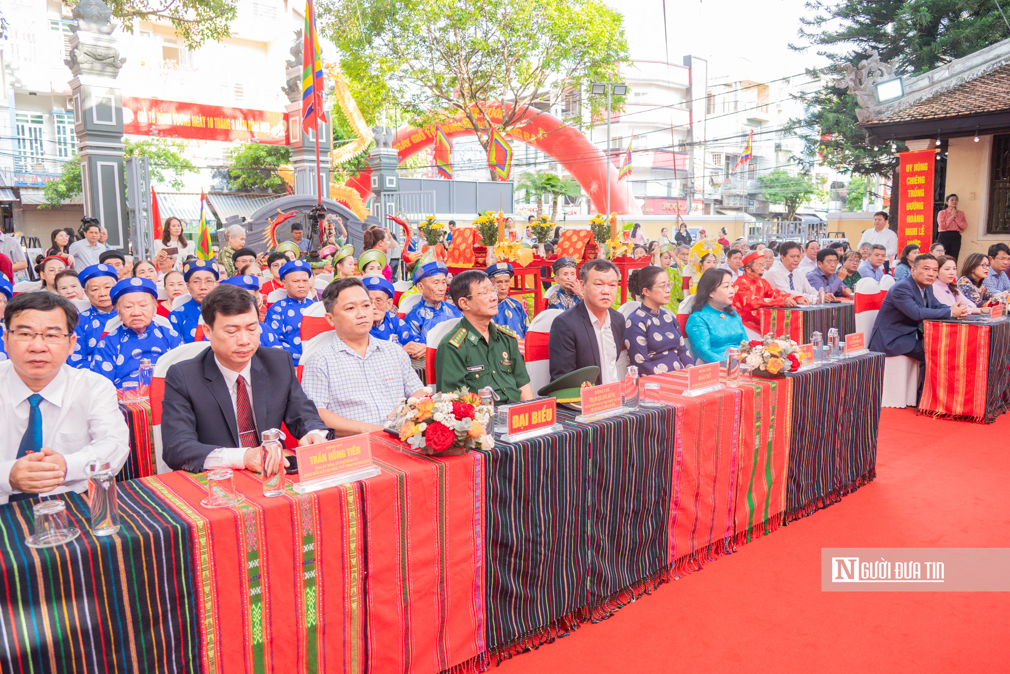 Trang nghi&ecirc;m Lễ d&acirc;ng hương tưởng nhớ c&aacute;c Vua H&ugrave;ng tại ng&ocirc;i đ&igrave;nh người Việt đầu ti&ecirc;n v&ugrave;ng T&acirc;y Nguy&ecirc;n- Ảnh 2.