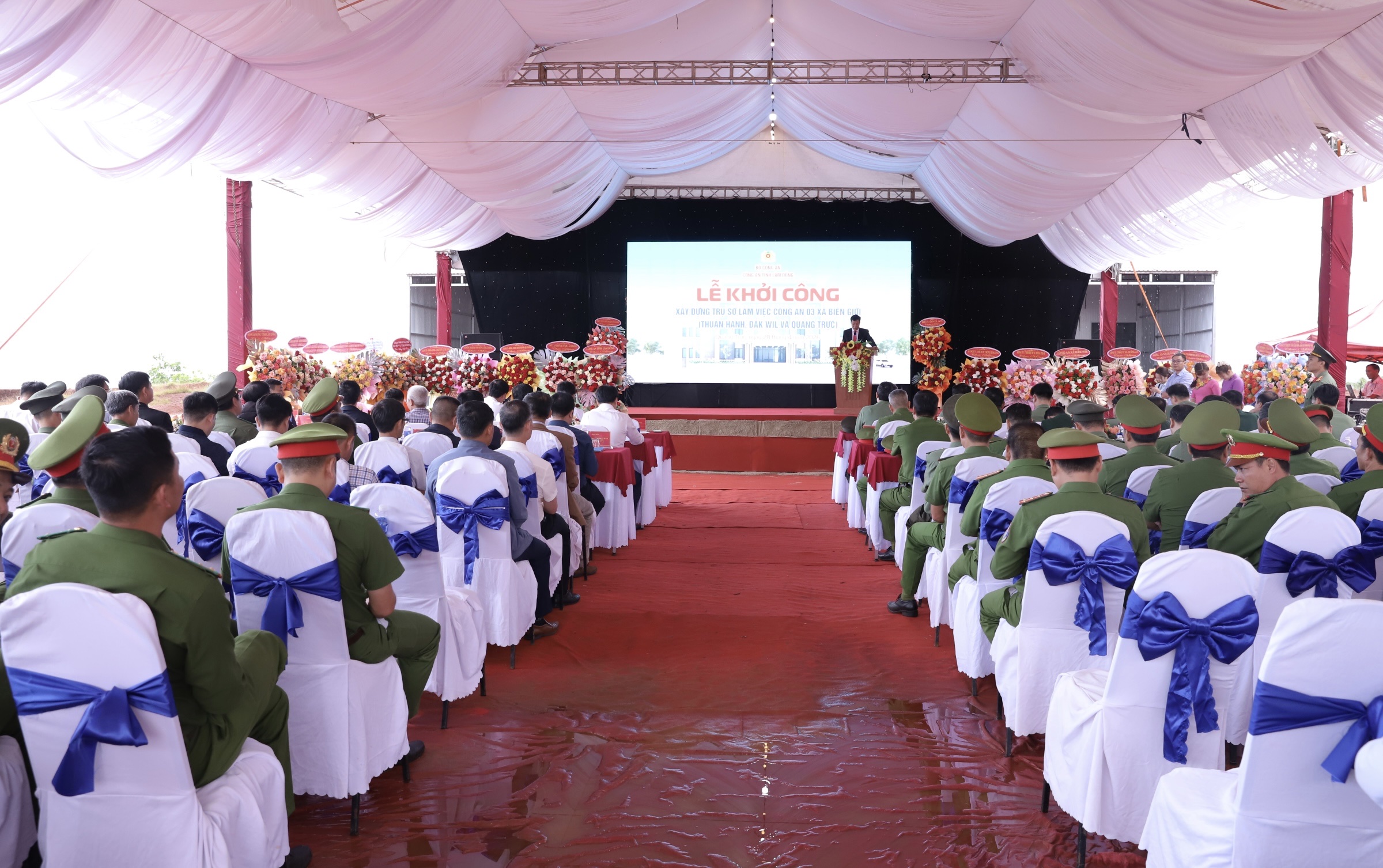 Khởi công trụ sở Công an 3 xã biên giới Lâm Đồng: “Lá chắn” an ninh nơi địa bàn chiến lược - Ảnh 1.