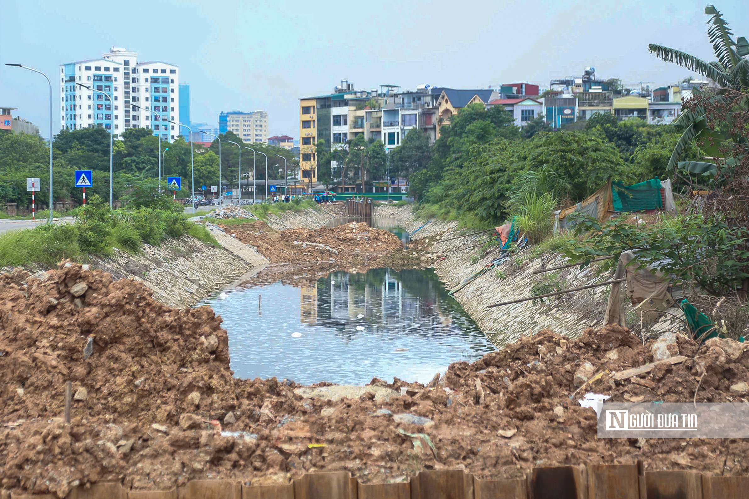 To&agrave;n cảnh tuyến k&ecirc;nh hơn 920 tỷ bổ cập nước s&ocirc;ng T&ocirc; Lịch v&agrave; chống ngập ở H&agrave; Nội- Ảnh 7.