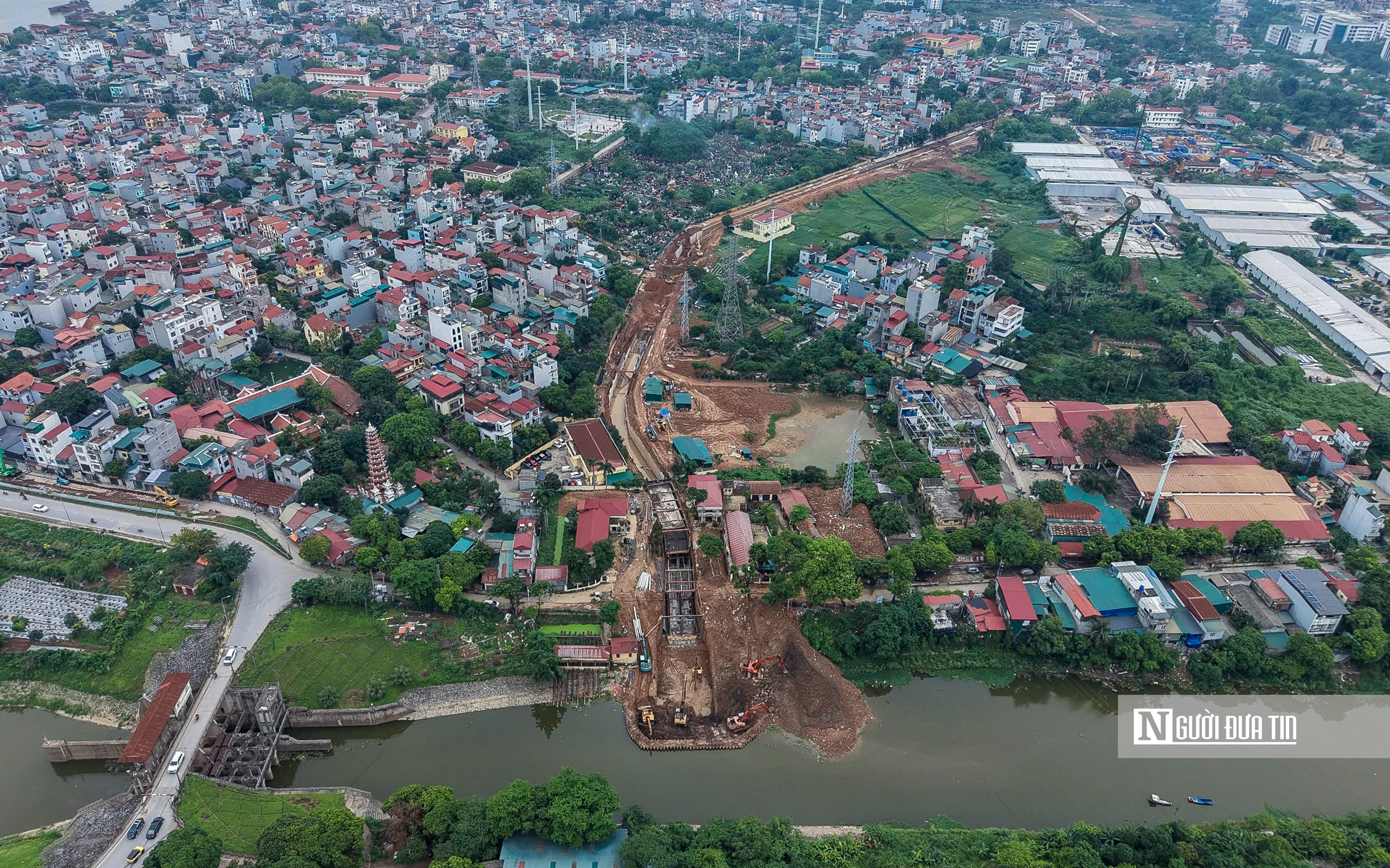 To&agrave;n cảnh tuyến k&ecirc;nh hơn 920 tỷ bổ cập nước s&ocirc;ng T&ocirc; Lịch v&agrave; chống ngập ở H&agrave; Nội- Ảnh 2.