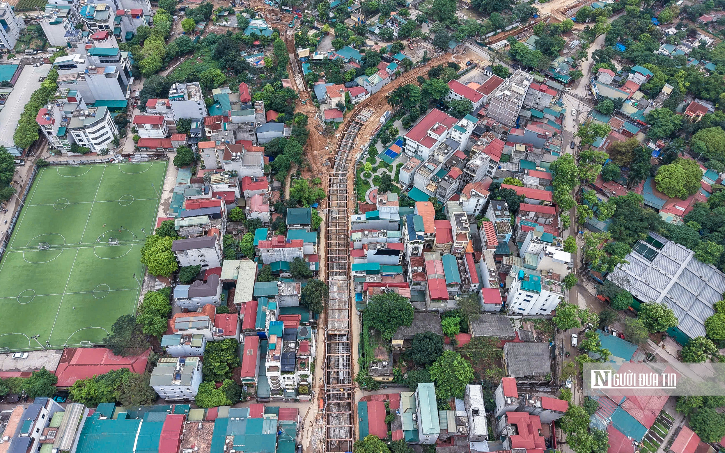 To&agrave;n cảnh tuyến k&ecirc;nh hơn 920 tỷ bổ cập nước s&ocirc;ng T&ocirc; Lịch v&agrave; chống ngập ở H&agrave; Nội- Ảnh 3.