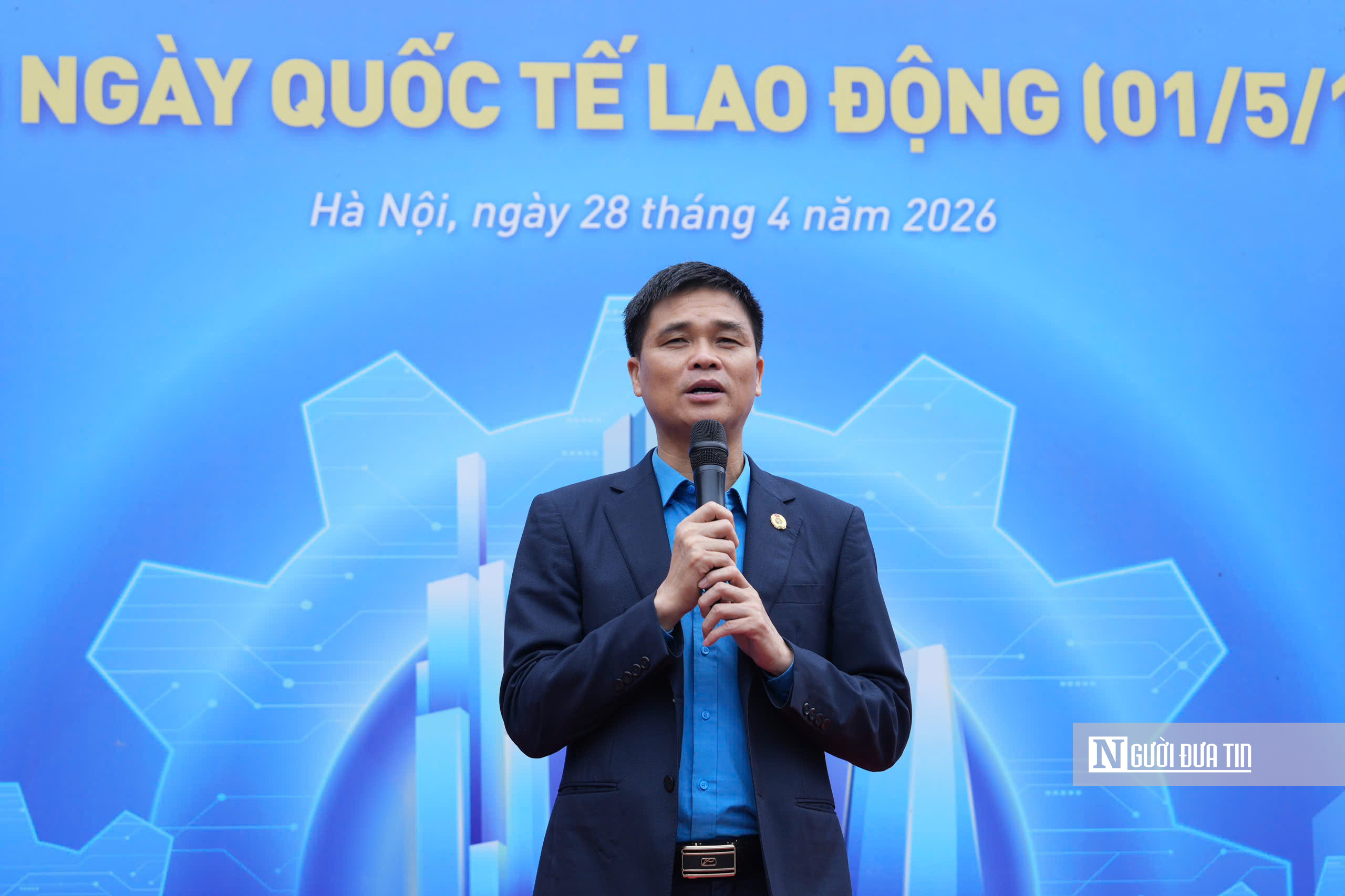 H&agrave; Nội: Hơn 1.000 tham gia diễu h&agrave;nh kỷ niệm 140 năm Ng&agrave;y Quốc tế Lao động - Ảnh 3.