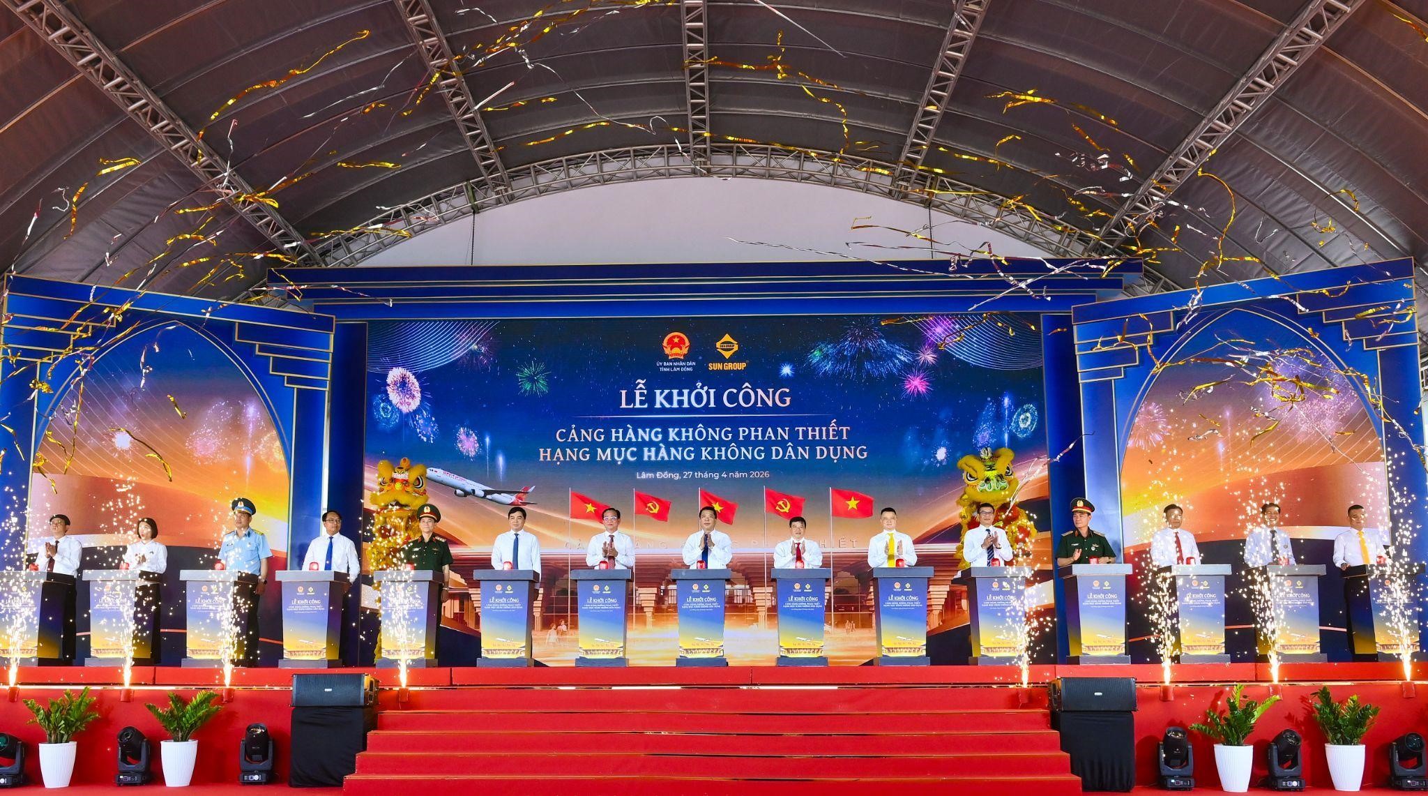 Sun Group khởi công Cảng hàng không dân dụng Phan Thiết hơn 3.900 tỷ đồng - Ảnh 1.