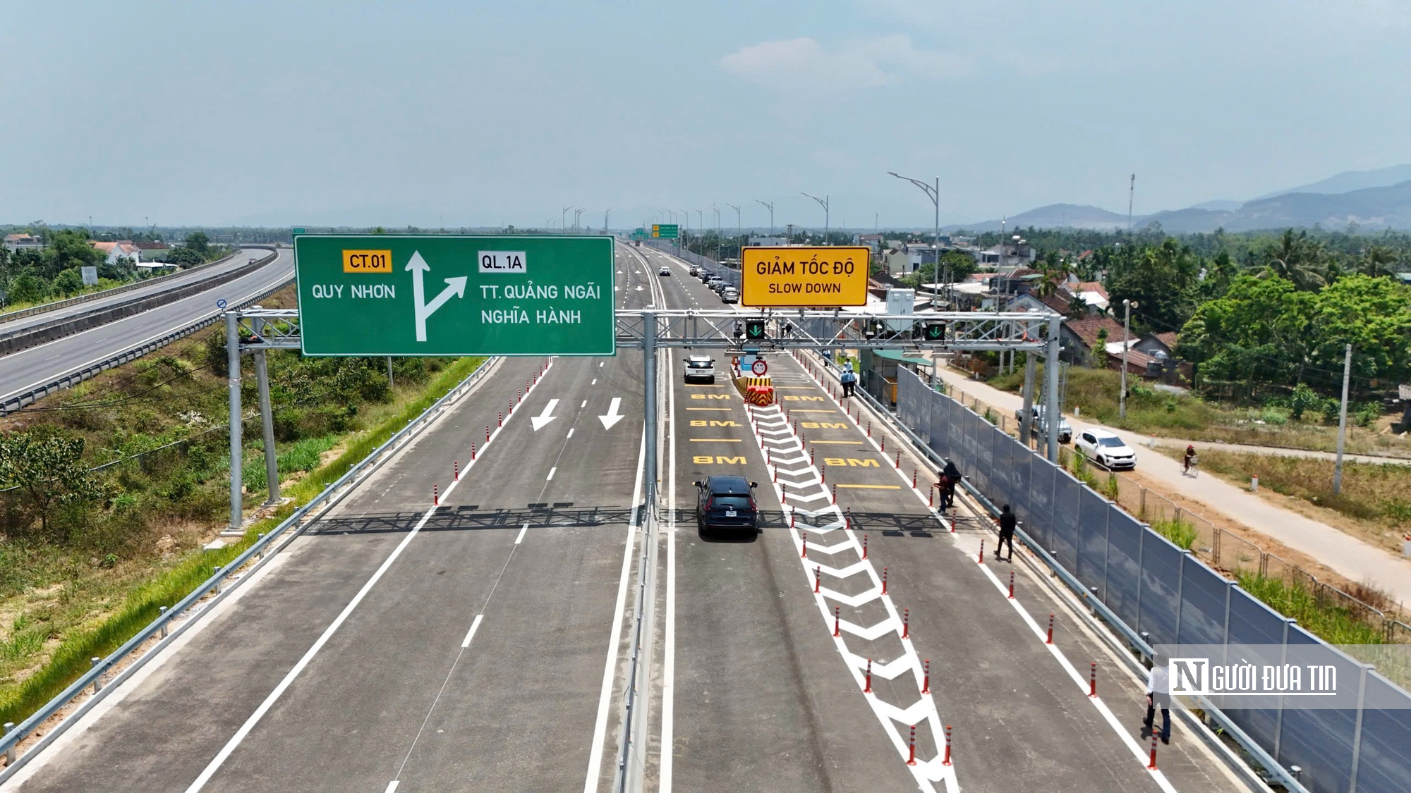 Toàn cảnh chính thức khai thác cao tốc Quảng Ngãi - Hoài Nhơn - Ảnh 10.