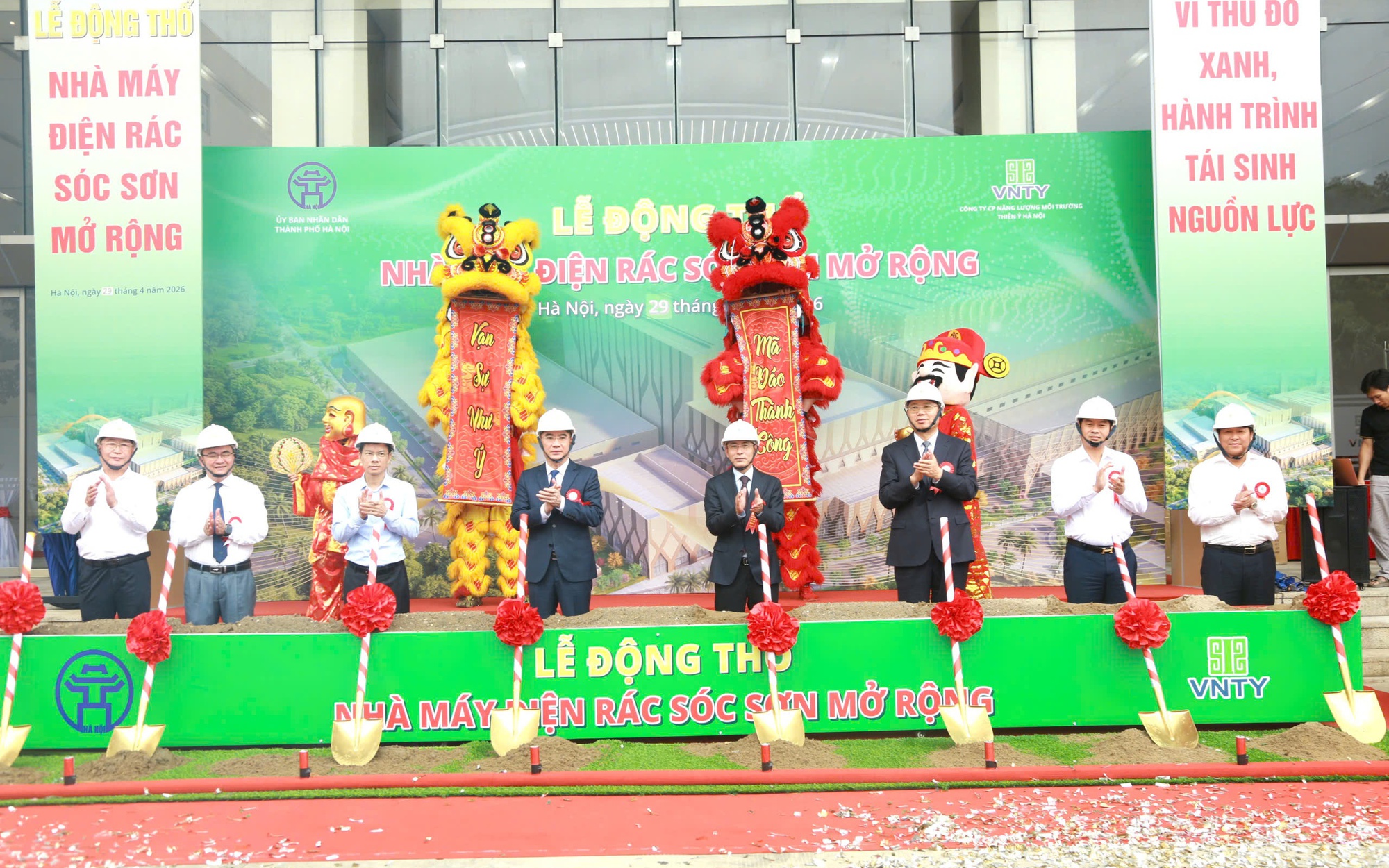 Khởi công mở rộng Nhà máy điện rác Sóc Sơn, xử lý 1.600 tấn rác mỗi ngày