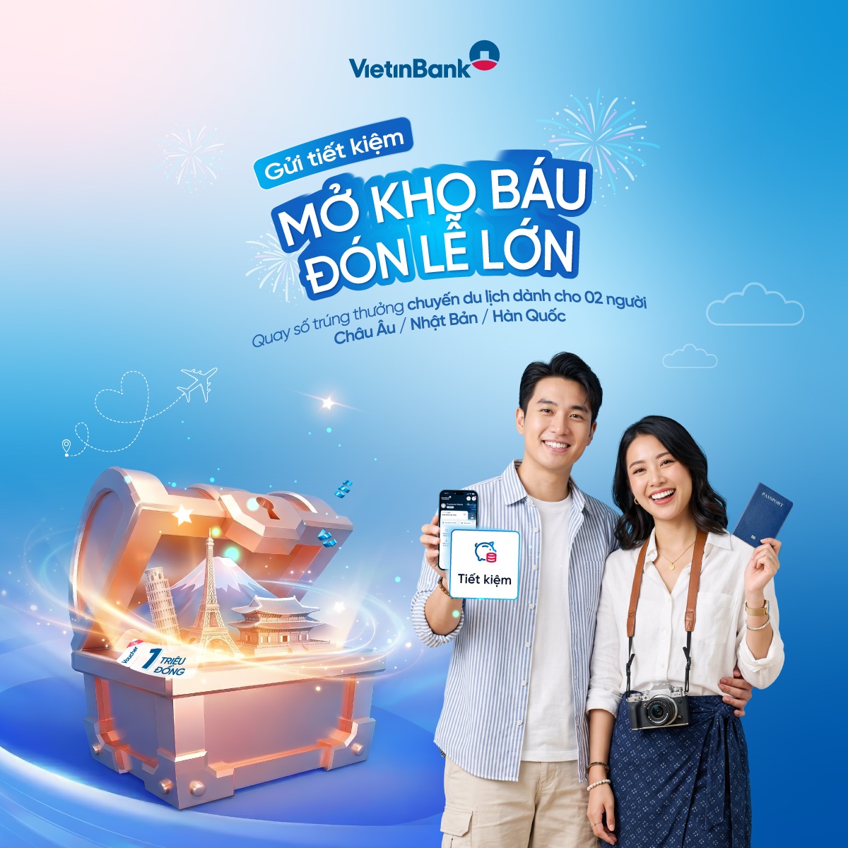 VietinBank tung ưu đãi gửi tiết kiệm, trúng tour quốc tế dịp 30/4 - 1/5 - Ảnh 1.