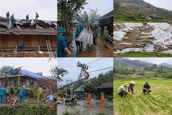 Kh&ocirc;ng kh&iacute; lạnh tr&agrave;n về s&aacute;t nghỉ lễ, miền Bắc hứng d&ocirc;ng lốc mưa đ&aacute;, nhiều nơi thiệt hại nặng nề - Ảnh 2.