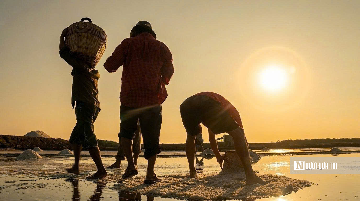 Theo chân diêm dân “nuôi” muối giữa nắng, gió và mồ hôi- Ảnh 18.