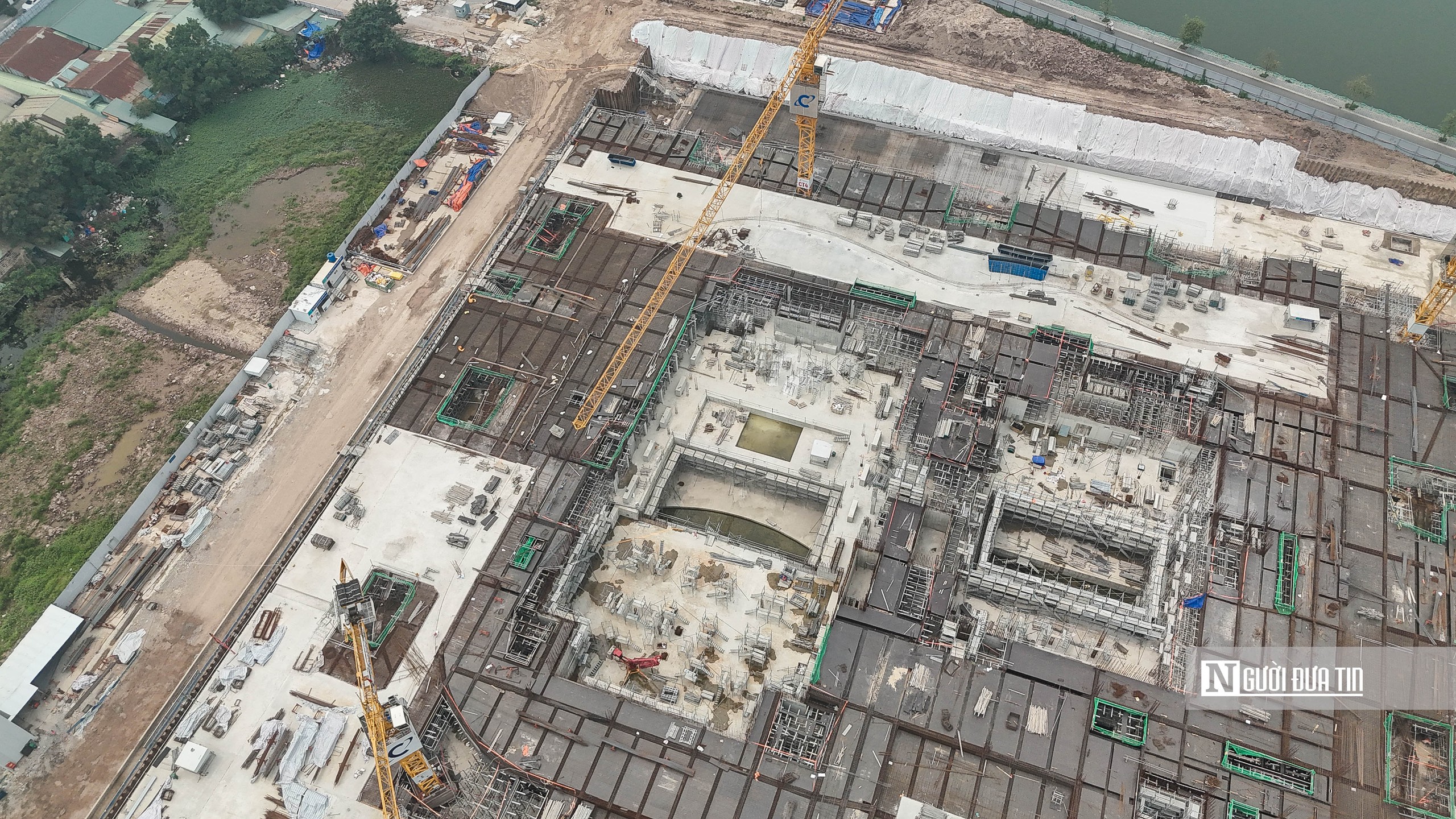 Hà Nội: Toàn cảnh đại công trường xây dựng nhà hát Opera bên cạnh hồ Tây- Ảnh 5.