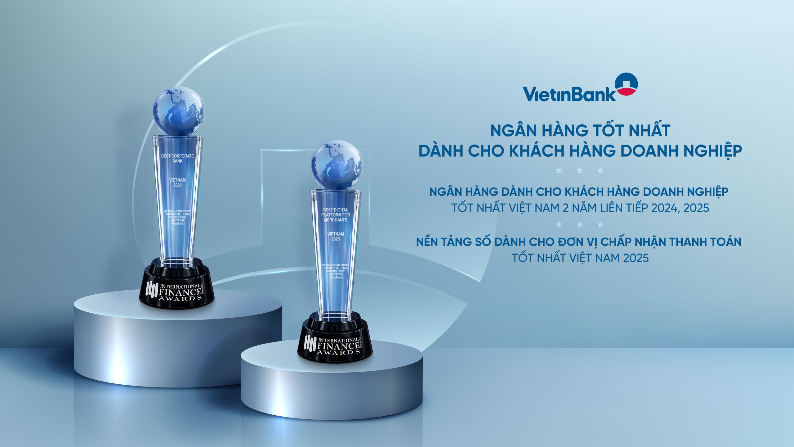 VietinBank ghi dấu ấn quốc tế với hai giải thưởng ngân hàng doanh nghiệp - Ảnh 1.
