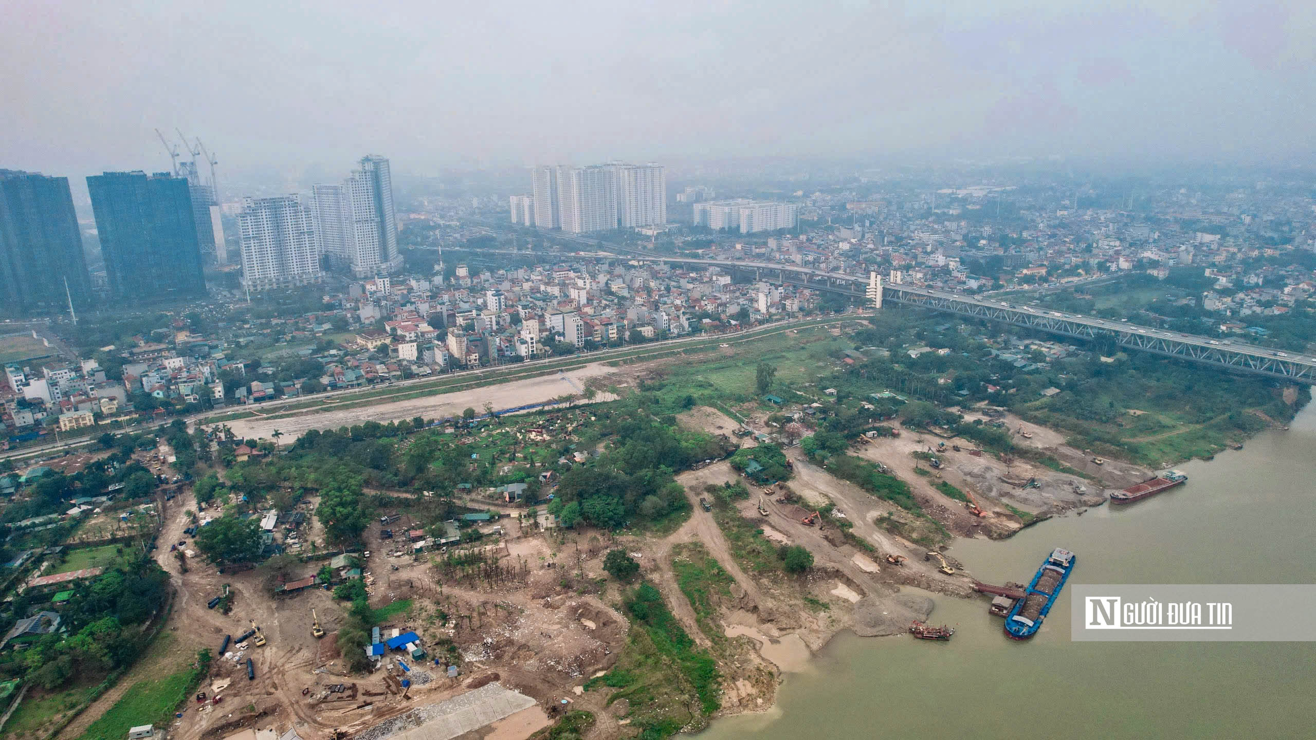 H&agrave; Nội: To&agrave;n cảnh khu đất x&acirc;y dựng c&ocirc;ng viện rộng gần 20ha ven s&ocirc;ng Hồng - Ảnh 2.