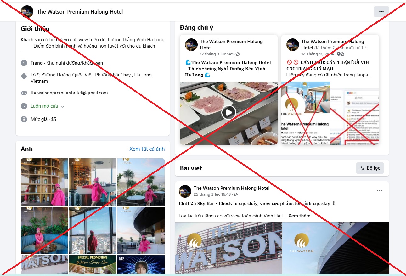Cảnh giác với những fanpage giả mạo lừa đặt phòng khách sạn- Ảnh 1.