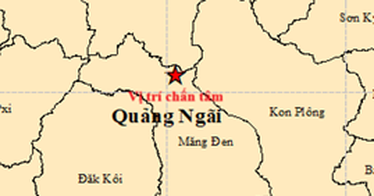 Liên tiếp 6 trận động đất xảy ra ở Quảng Ngãi, trong hôm nay (11/5) - Ảnh 2.