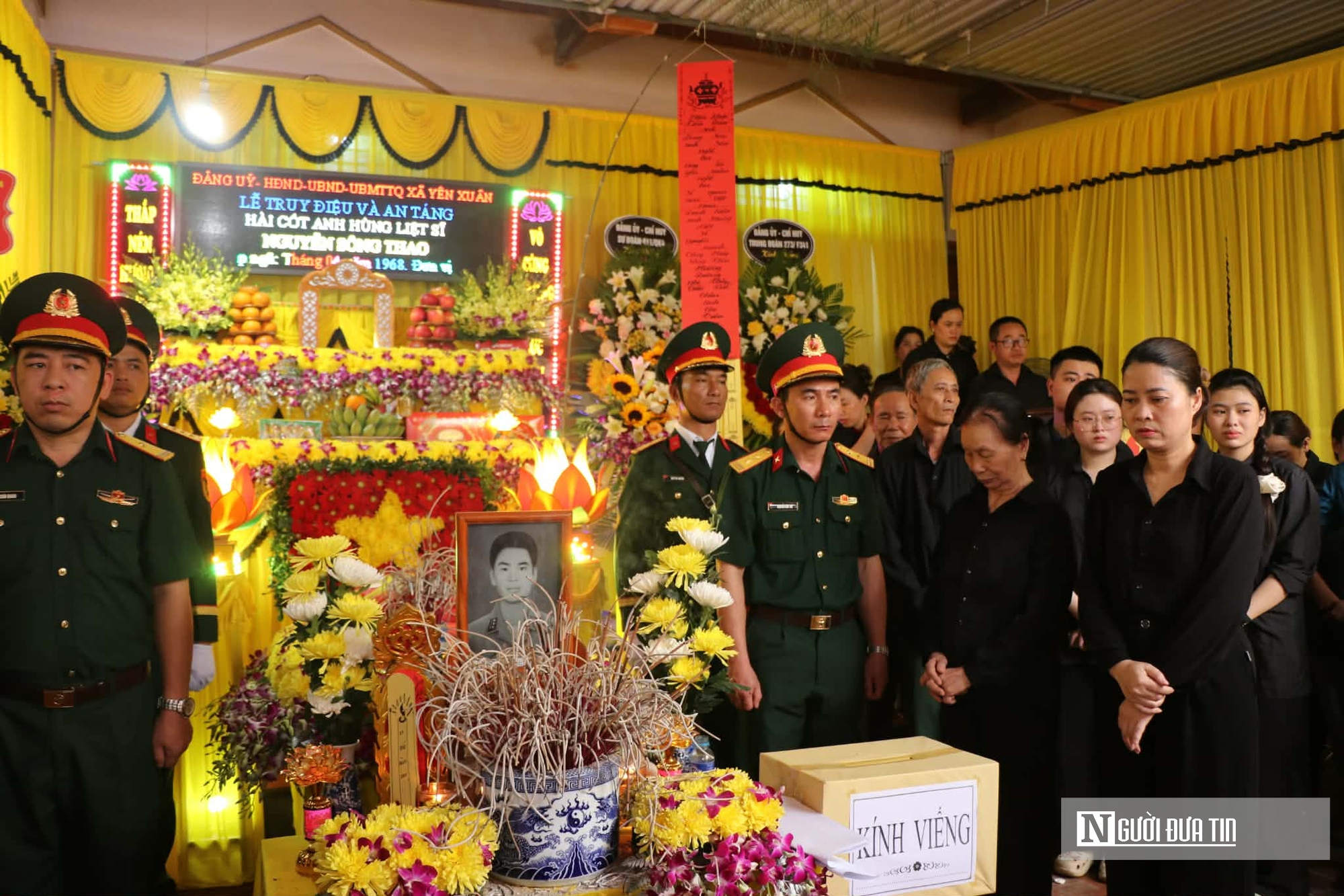 Xúc động lễ truy điệu và an táng hài cốt AHLLVTND Nguyễn Sông Thao- Ảnh 1.