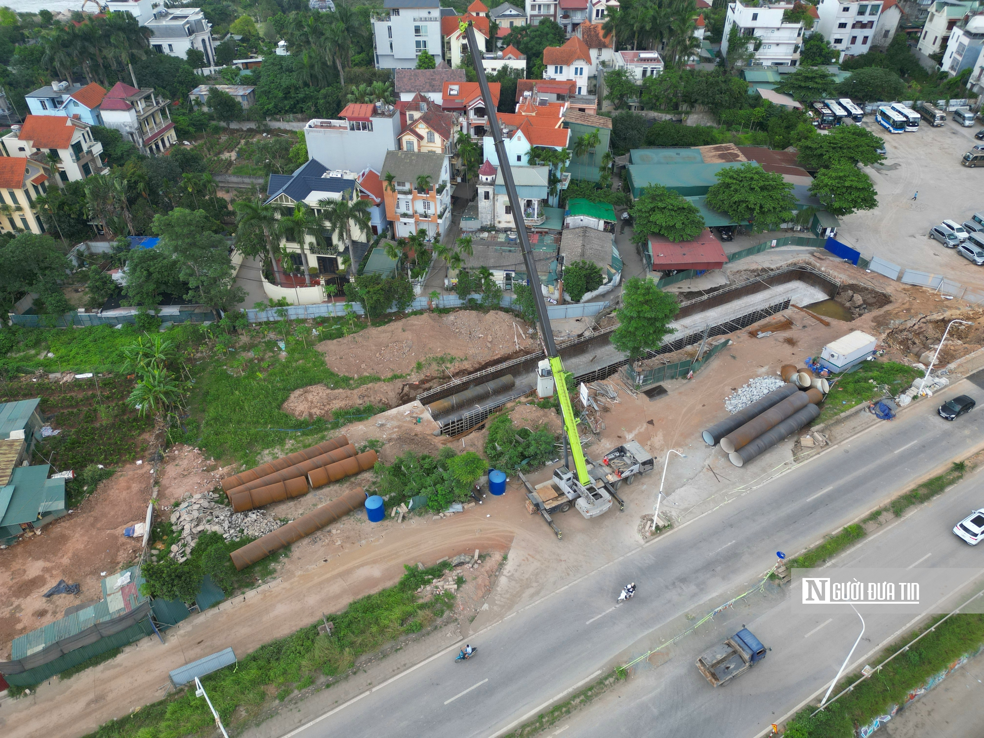 Dự án thoát nước cắt qua đê sông Hồng sắp về đích - Ảnh 6.