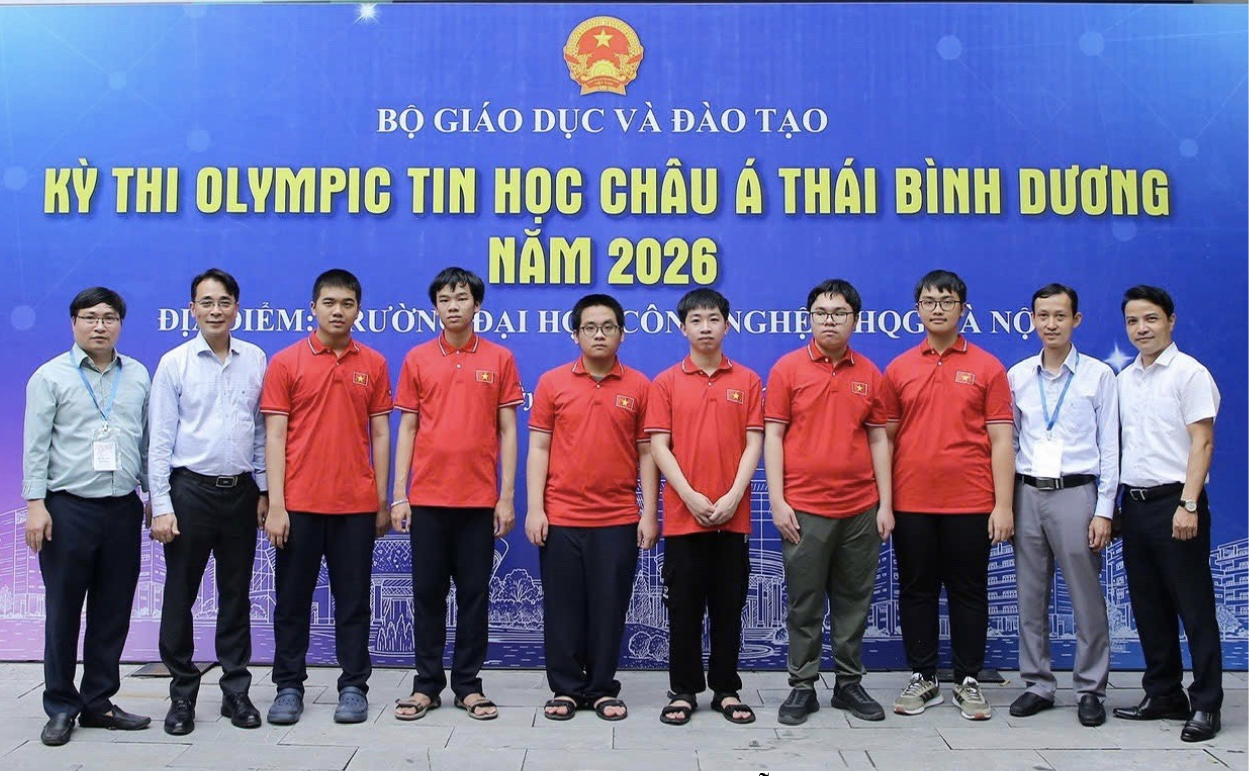 Việt Nam giành 6/6 huy chương tại Olympic Tin học châu Á - Thái Bình Dương 2026 - Ảnh 1.
