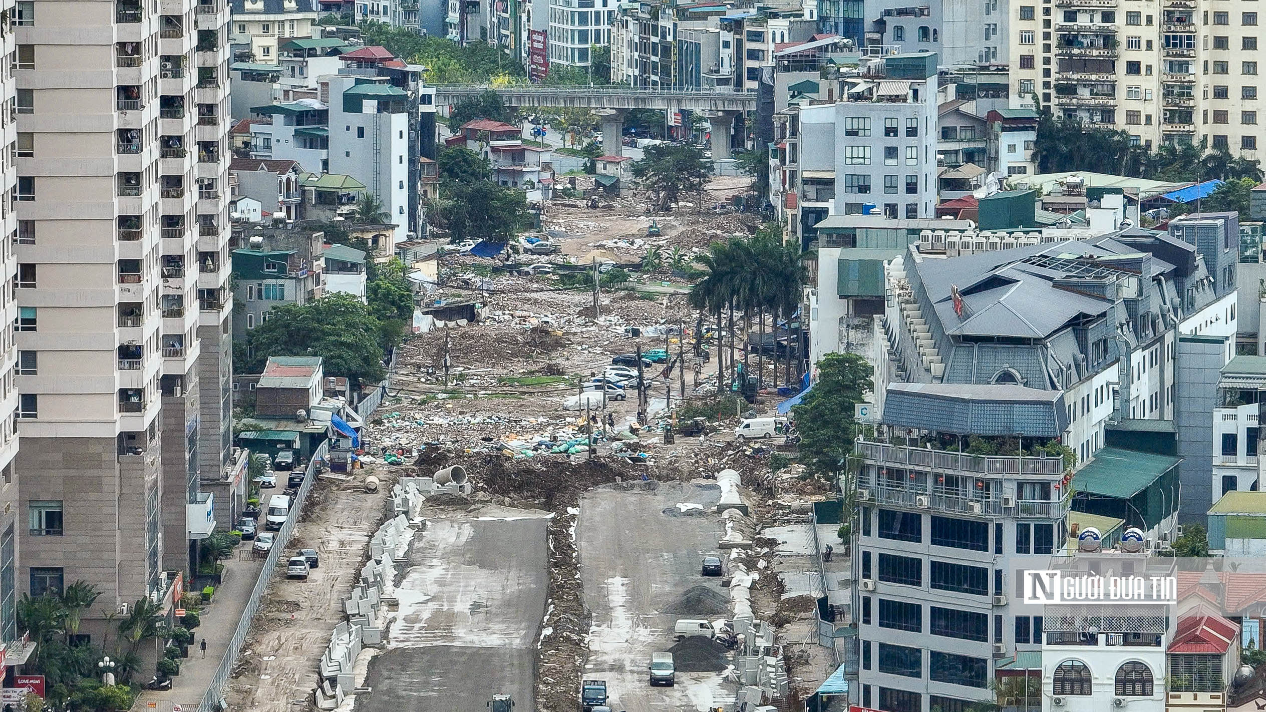 H&agrave; Nội: Cận cảnh c&aacute;c đoạn V&agrave;nh đai 2,5 đang thần tốc giải ph&oacute;ng mặt bằng - Ảnh 2.
