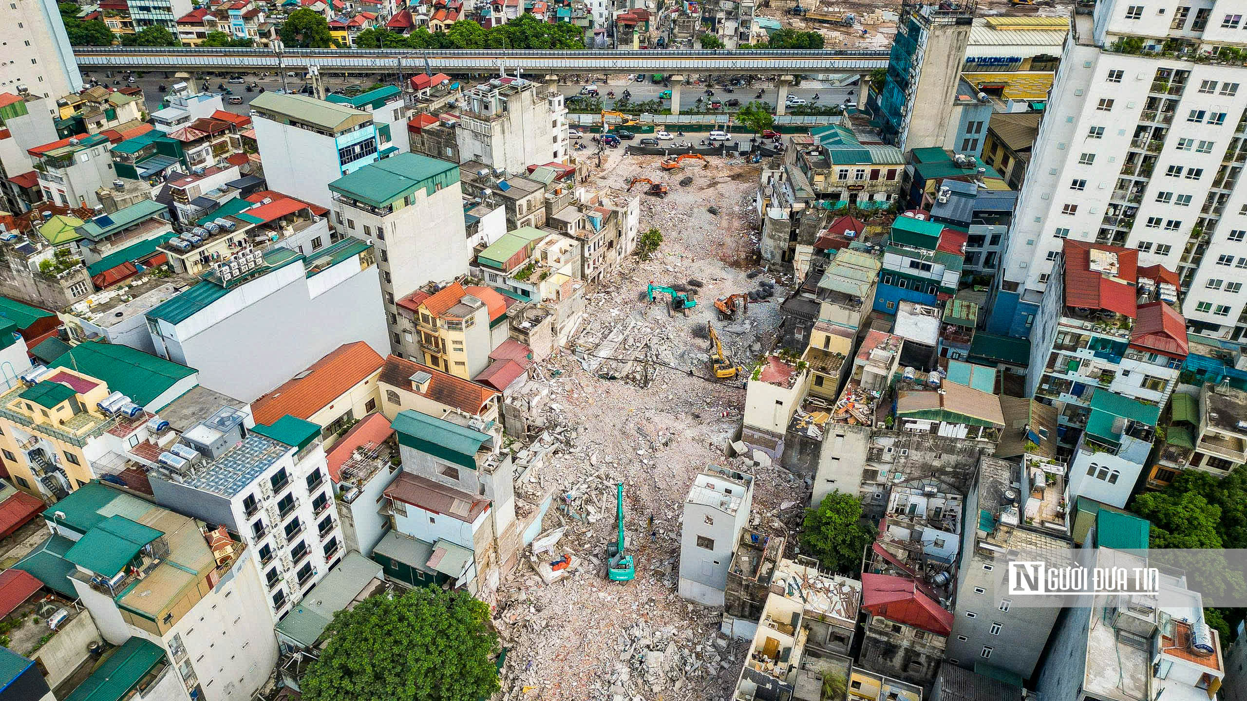 H&agrave; Nội: Cận cảnh c&aacute;c đoạn V&agrave;nh đai 2,5 đang thần tốc giải ph&oacute;ng mặt bằng - Ảnh 6.