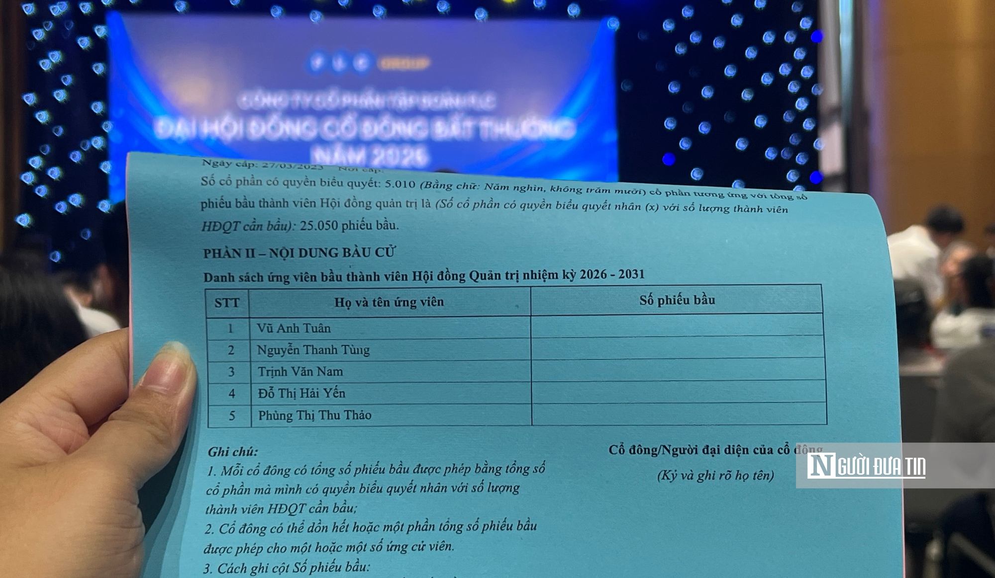 FLC tổ chức ĐHĐCĐ bất thường 2026, danh s&aacute;ch ứng vi&ecirc;n HĐQT kh&ocirc;ng c&oacute; &ocirc;ng Trịnh Văn Quyết- Ảnh 1.