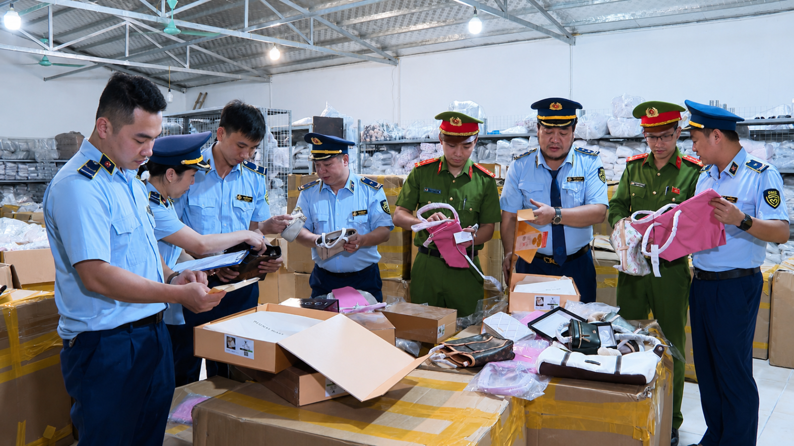 Triệt phá đường dây livestream hàng hiệu giả “giá sốc”, bán ra thị trường hơn 30 tỷ đồng - Ảnh 6.