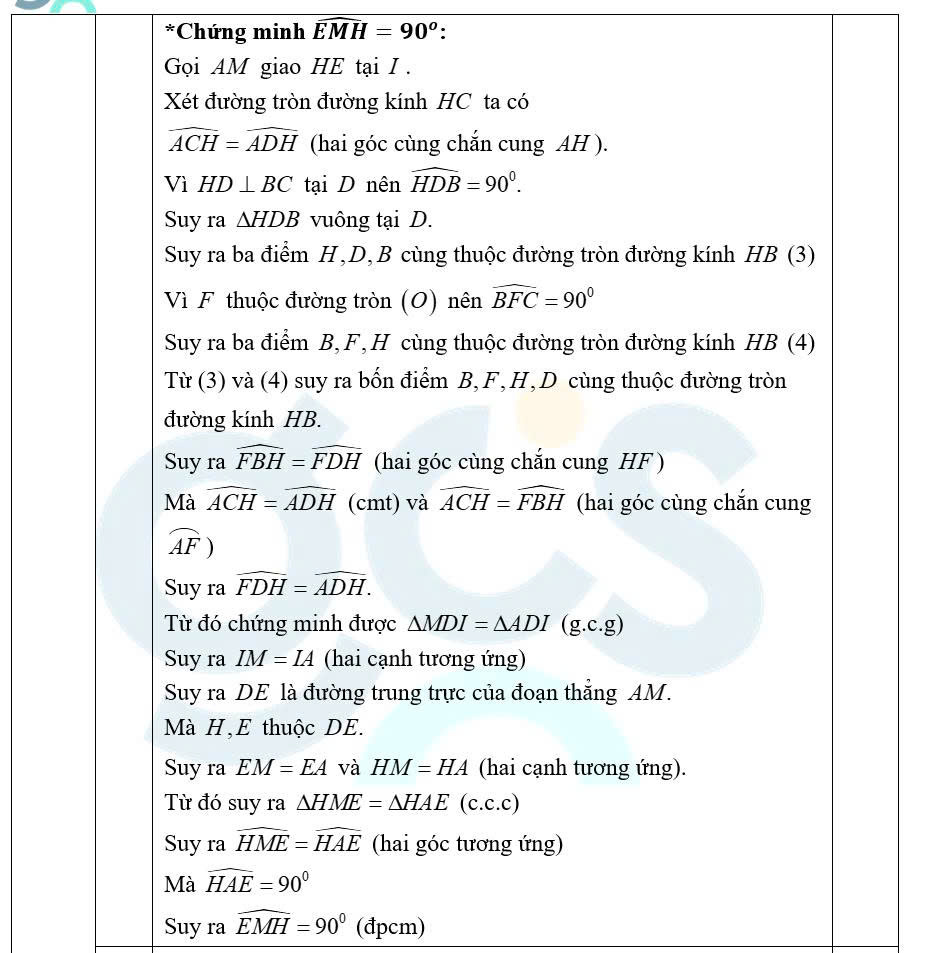 Đáp án môn Toán thi vào lớp 10 Hà Nội - Ảnh 10.