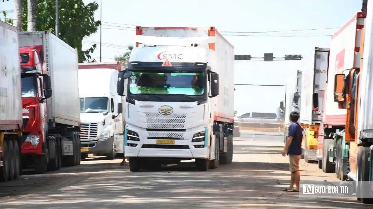 H&agrave;ng ng&agrave;n container sầu ri&ecirc;ng đổ về Dầu Gi&acirc;y: T&agrave;i xế vật vờ chờ kiểm định, người d&acirc;n than trời v&igrave; &ugrave;n tắc - Ảnh 7.