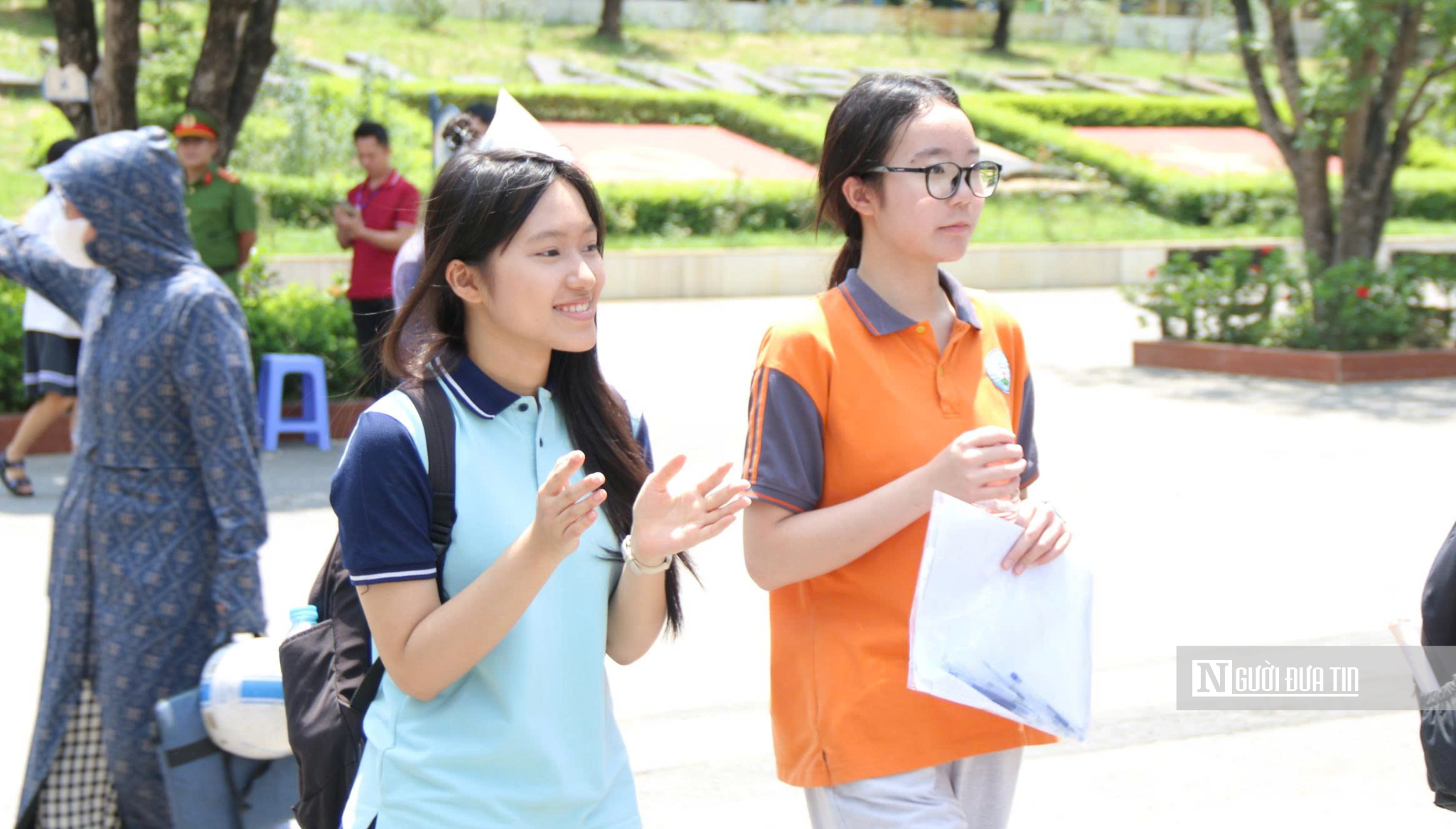 Thí sinh hào hứng vì đề thi Thí sinh hào hứng vì đề thi