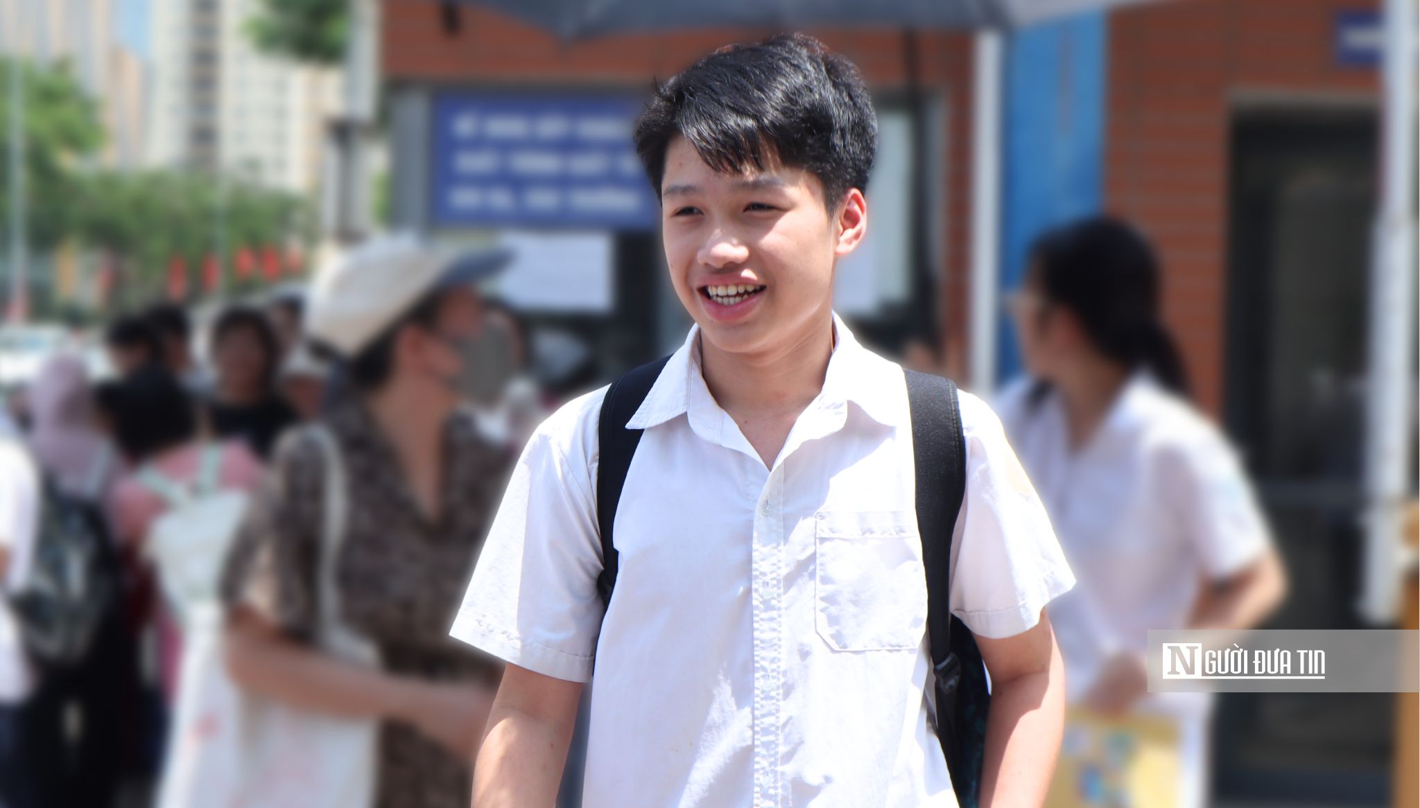 Thí sinh hào hứng vì đề thi Thí sinh hào hứng vì đề thi