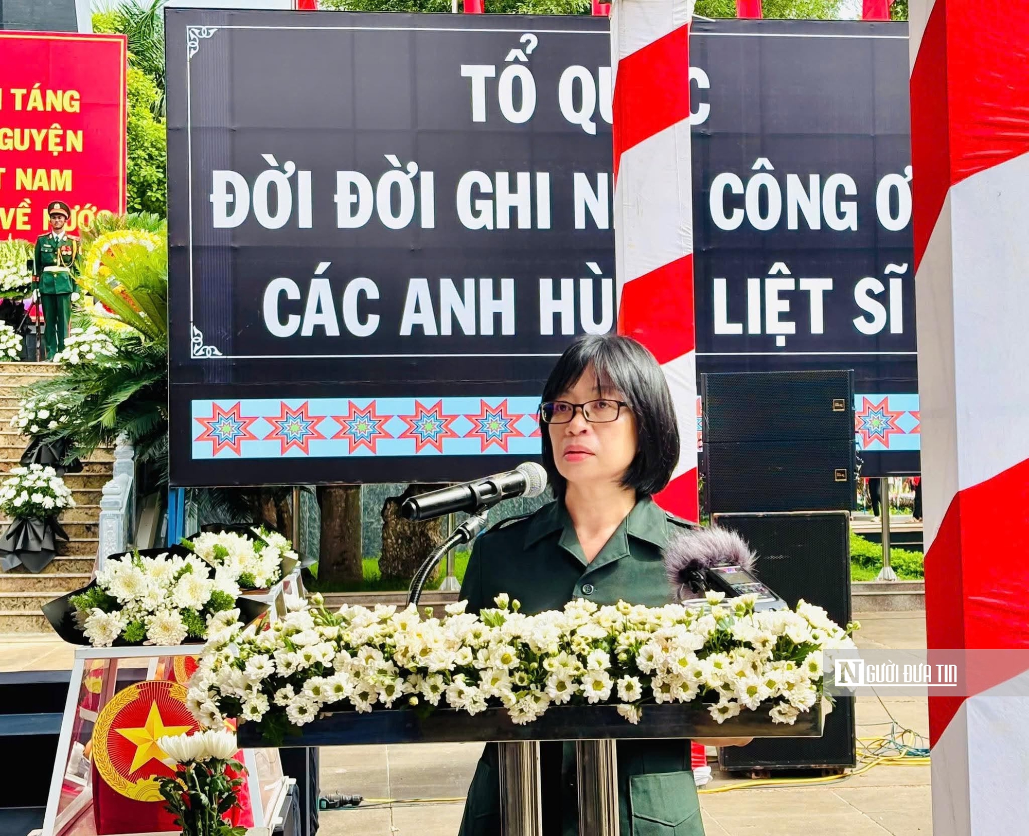 Gia Lai: Xúc động lễ truy điệu, an táng 18 hài cốt liệt sĩ hi sinh tại Campuchia- Ảnh 8. Gia Lai: Xúc động lễ truy điệu, an táng 18 hài cốt liệt sĩ hi sinh tại Campuchia- Ảnh 8.