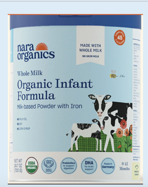 Bộ Y tế yêu cầu rà soát, thu hồi sữa bột Nara Organics sau 3 ca ngộ độc tại Mỹ- Ảnh 1. Bộ Y tế yêu cầu rà soát, thu hồi sữa bột Nara Organics sau 3 ca ngộ độc tại Mỹ- Ảnh 1.