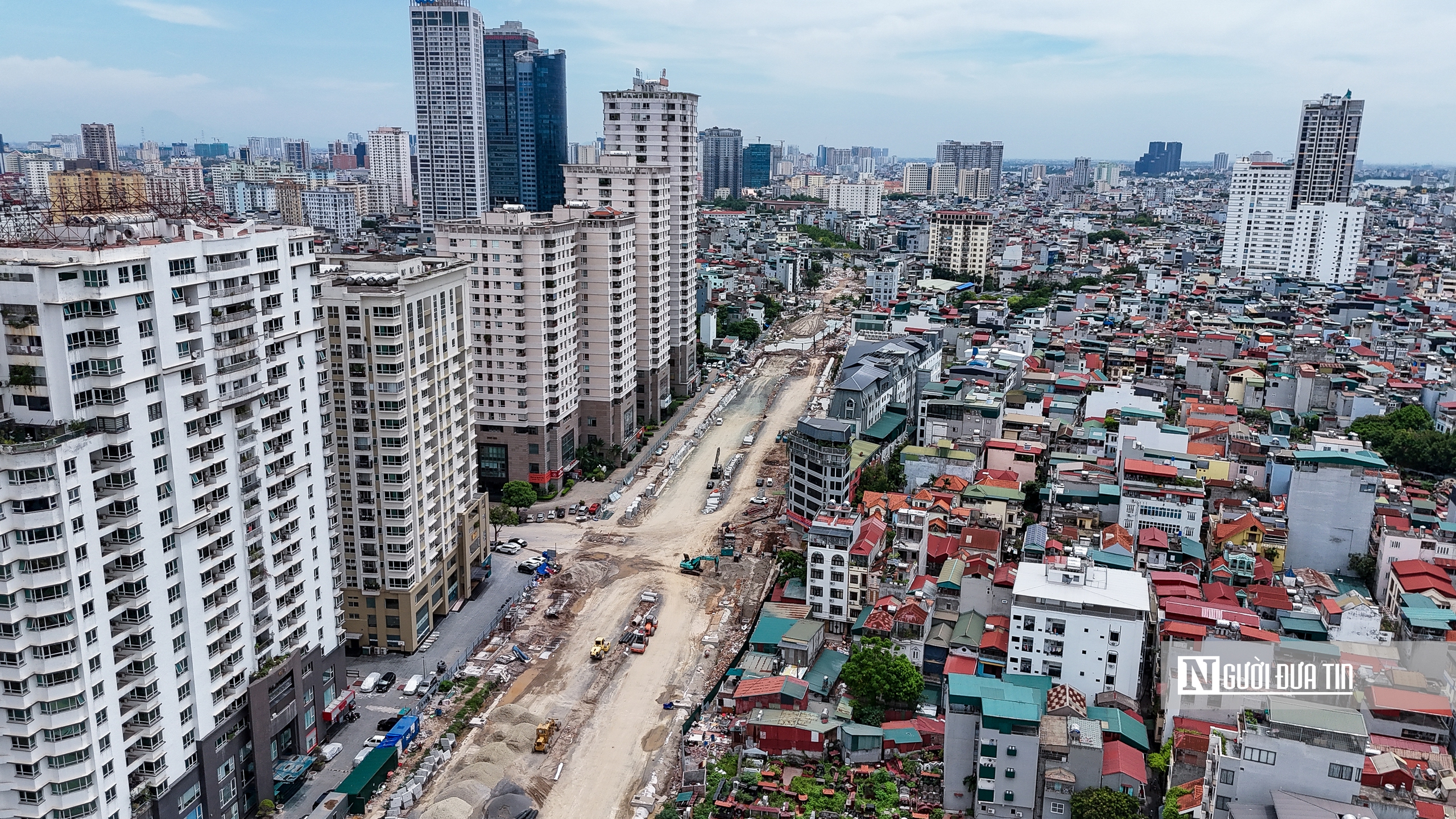 Hà Nội: Tuyến đường 2,5 đoạn qua Cầu Giấy dần thành hình - Ảnh 3.