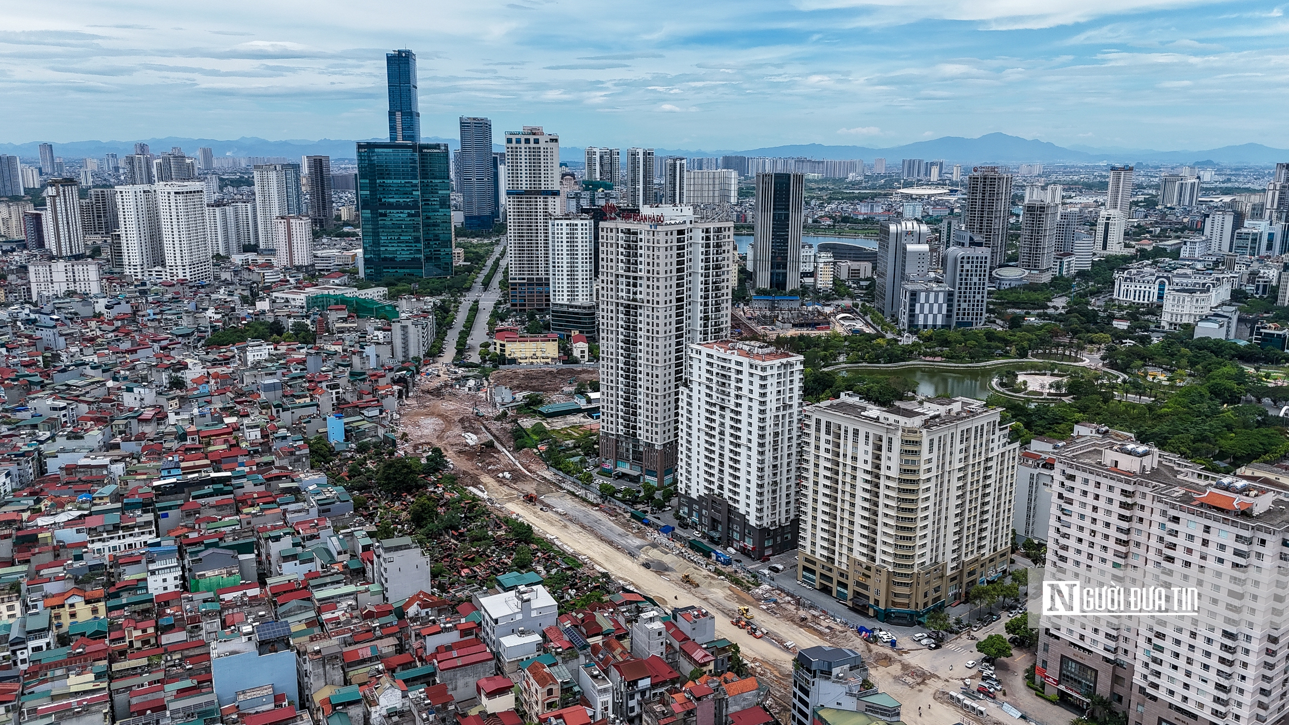 Hà Nội: Tuyến đường 2,5 đoạn qua Cầu Giấy dần thành hình - Ảnh 2.