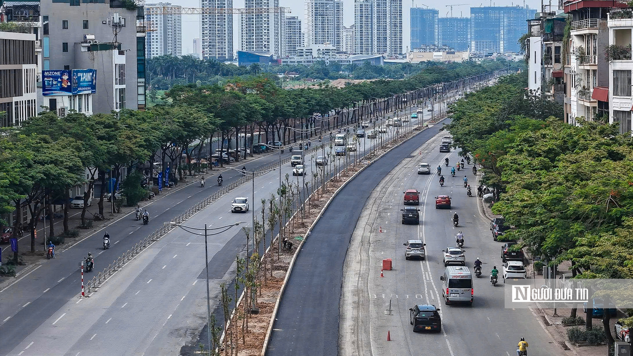 Hà Nội: Cận cảnh hàng cây xanh vừa trồng đã sắp bị thay trên đường Võ Chí Công- Ảnh 2. Hà Nội: Cận cảnh hàng cây xanh vừa trồng đã sắp bị thay trên đường Võ Chí Công- Ảnh 2.