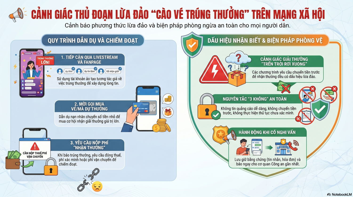Thủ đoạn livestream cào vé trúng thưởng, công an cảnh báo chiêu lừa mới- Ảnh 1. Thủ đoạn livestream cào vé trúng thưởng, công an cảnh báo chiêu lừa mới- Ảnh 1.
