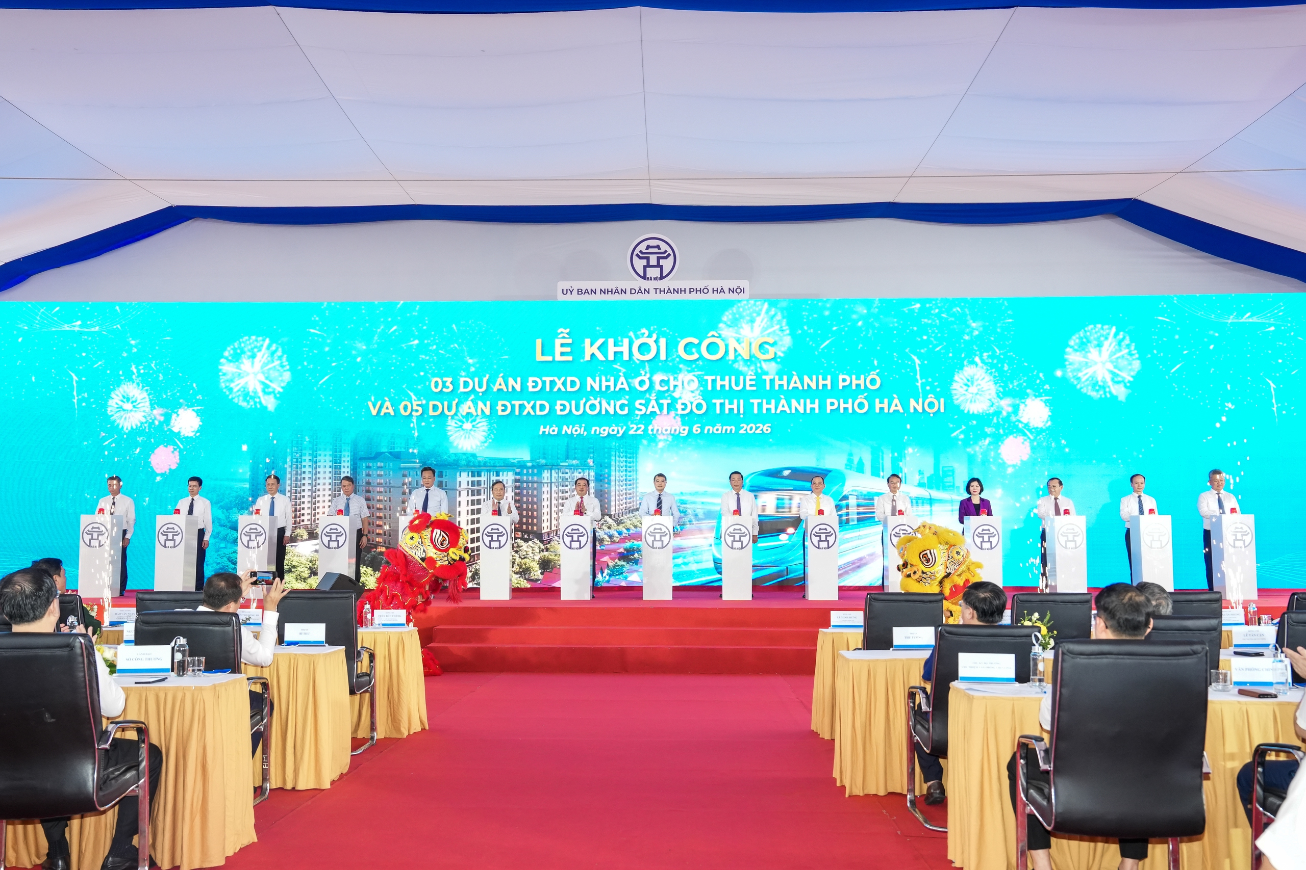 Hà Nội khởi công đồng thời 05 tuyến đường sắt đô thị và 03 dự án nhà ở cho thuê - Ảnh 2.