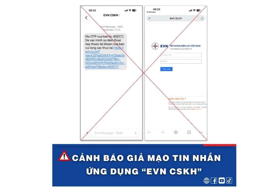 Điện lực Việt Nam ph&aacute;t th&ocirc;ng b&aacute;o 'n&oacute;ng' đến tất cả những ai nhận được tin nhắn c&oacute; nội dung sau- Ảnh 2.