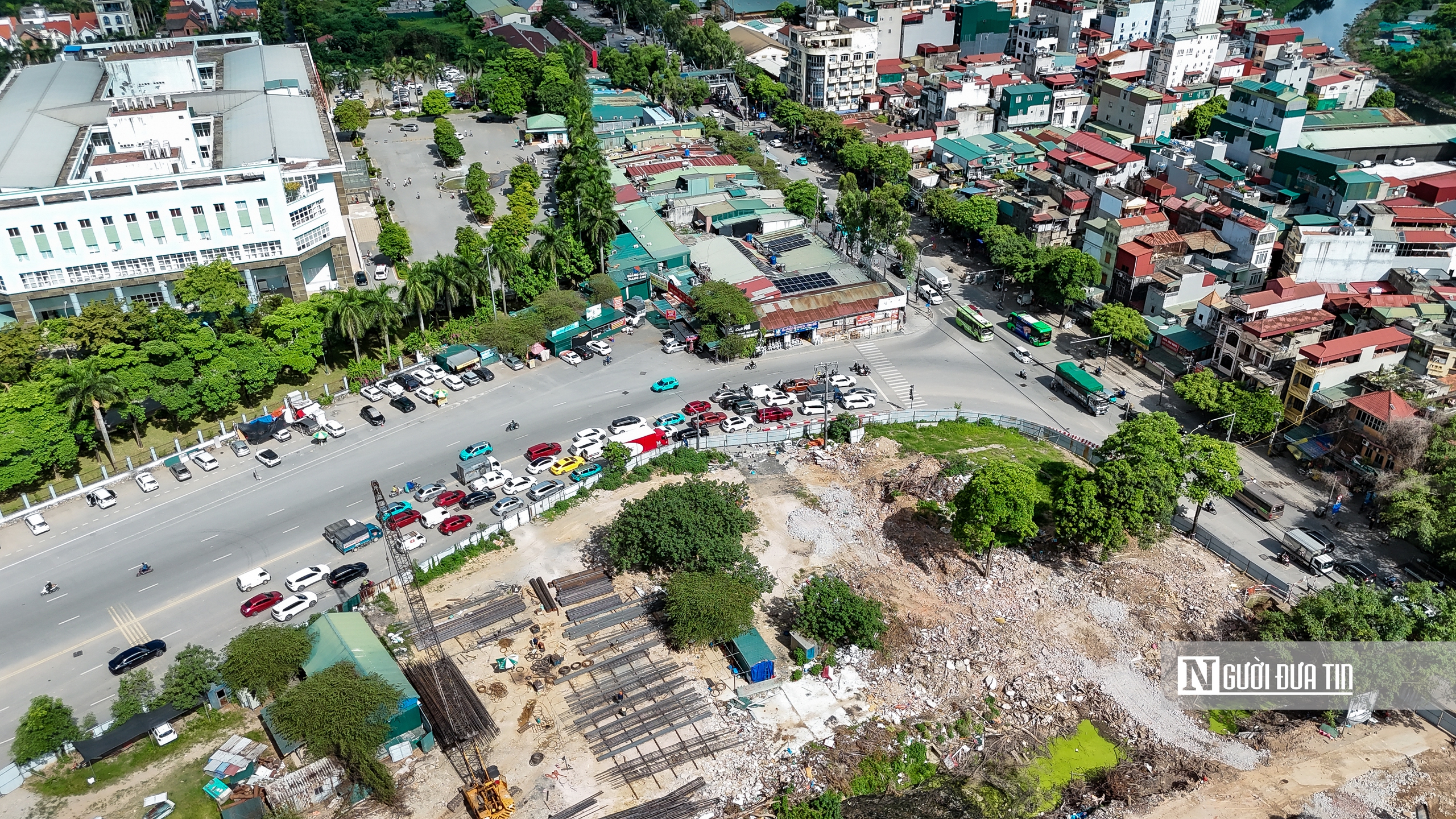 Hà Nội: Thi công rầm rộ tại nút giao Phạm Tu - đường 70- Ảnh 9. Hà Nội: Thi công rầm rộ tại nút giao Phạm Tu - đường 70- Ảnh 9.
