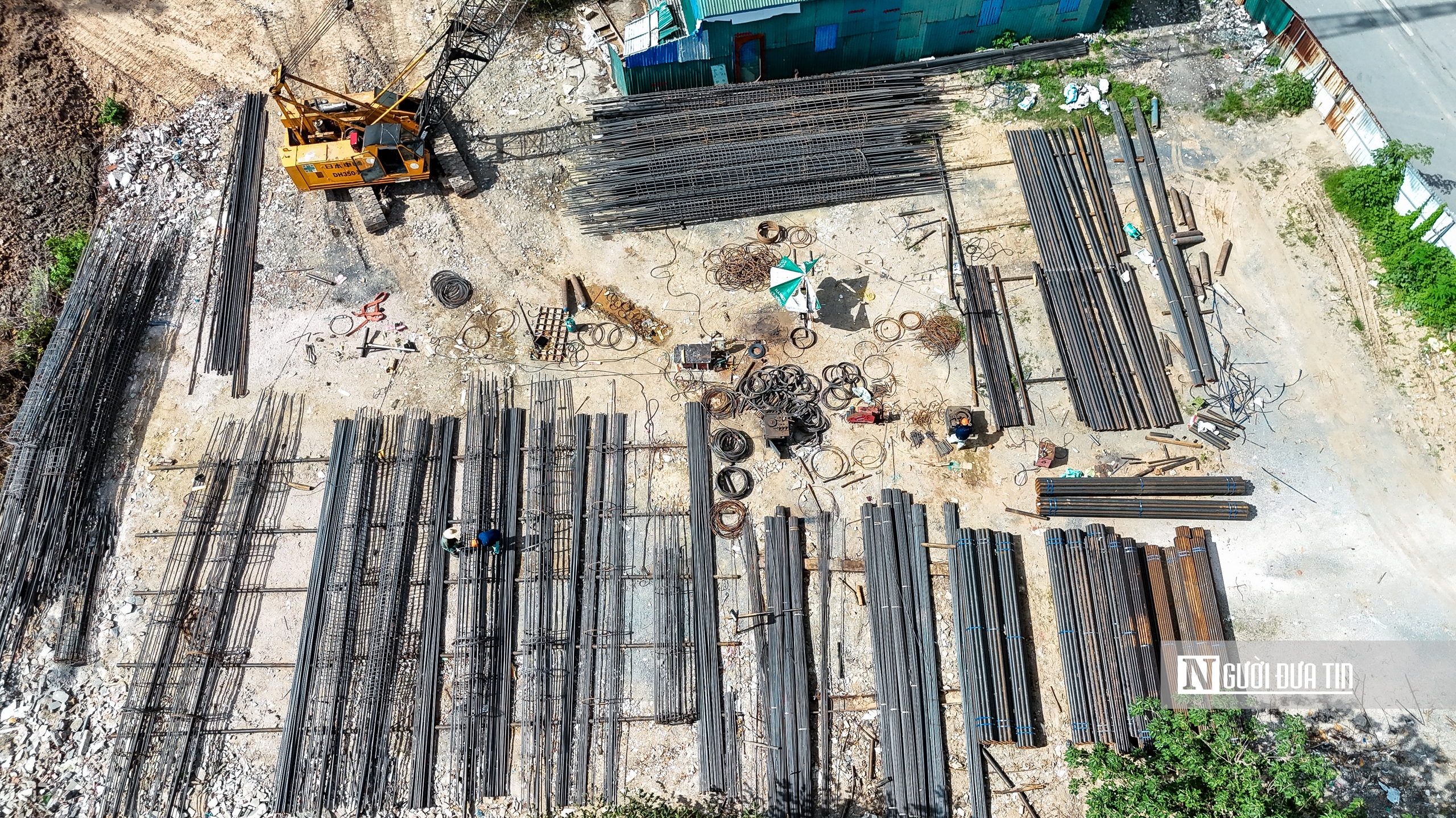 Hà Nội: Thi công rầm rộ tại nút giao Phạm Tu - đường 70- Ảnh 7. Hà Nội: Thi công rầm rộ tại nút giao Phạm Tu - đường 70- Ảnh 7.
