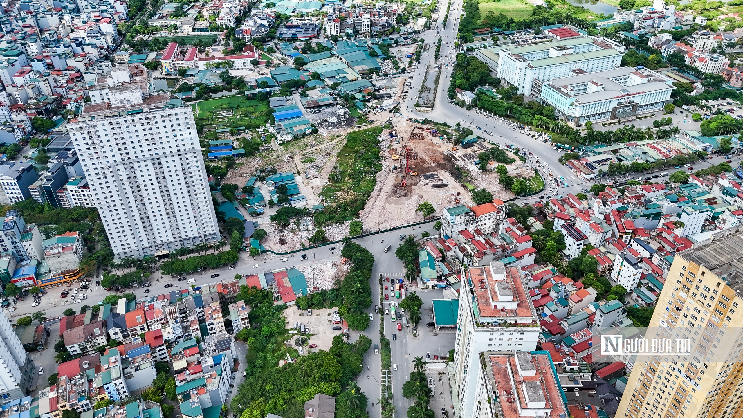 Hà Nội: Thi công rầm rộ tại nút giao Phạm Tu - đường 70- Ảnh 2. Hà Nội: Thi công rầm rộ tại nút giao Phạm Tu - đường 70- Ảnh 2.