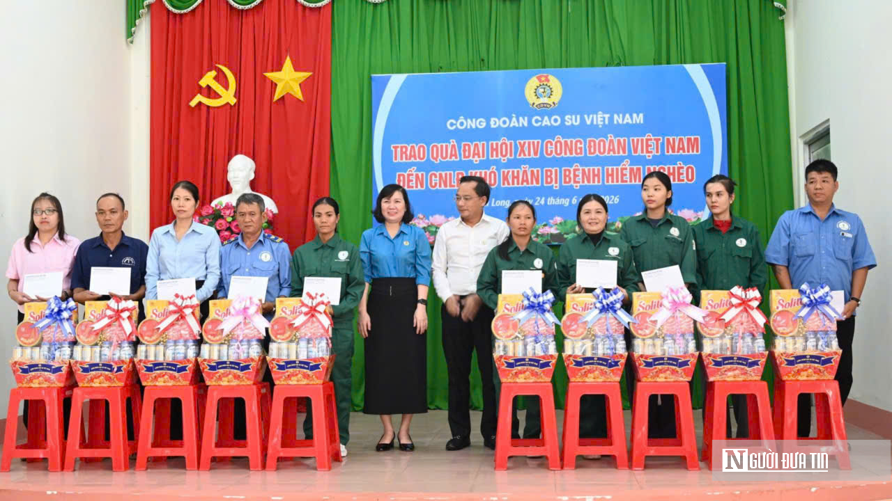 Ấm lòng công nhân bệnh hiểm nghèo ngành cao su - Ảnh 1.