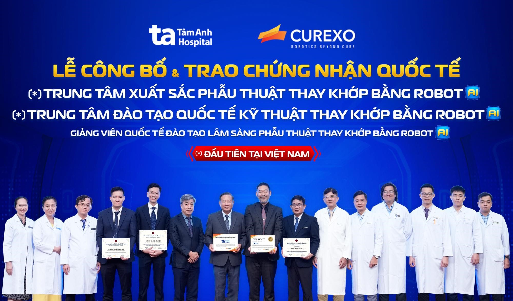 Bệnh viện Tâm Anh đạt 3 chứng nhận quốc tế xuất sắc về thay khớp bằng robot AI đầu tiên tại Việt Nam  - Ảnh 1.