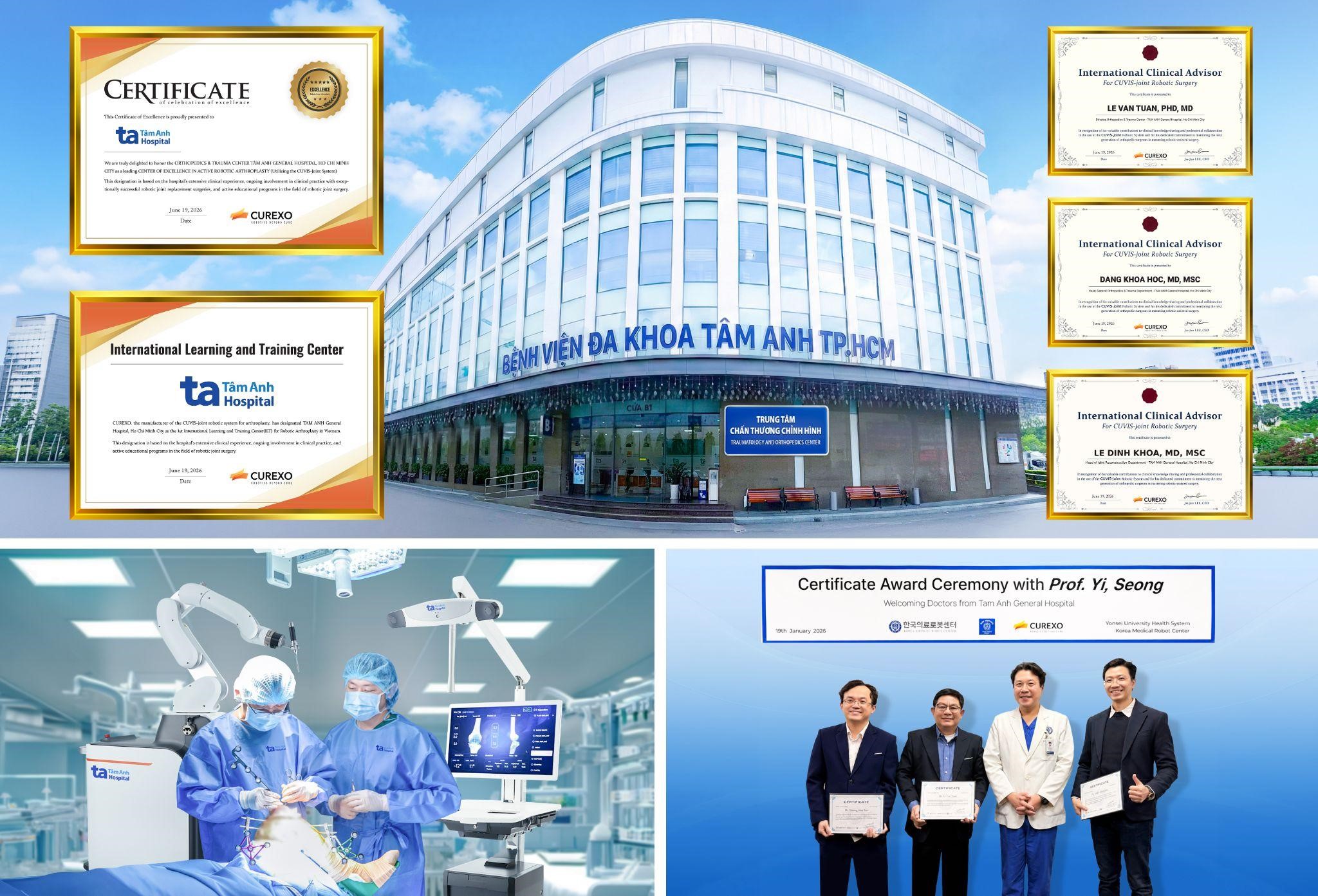 Bệnh viện Tâm Anh đạt 3 chứng nhận quốc tế xuất sắc về thay khớp bằng robot AI đầu tiên tại Việt Nam  - Ảnh 3.