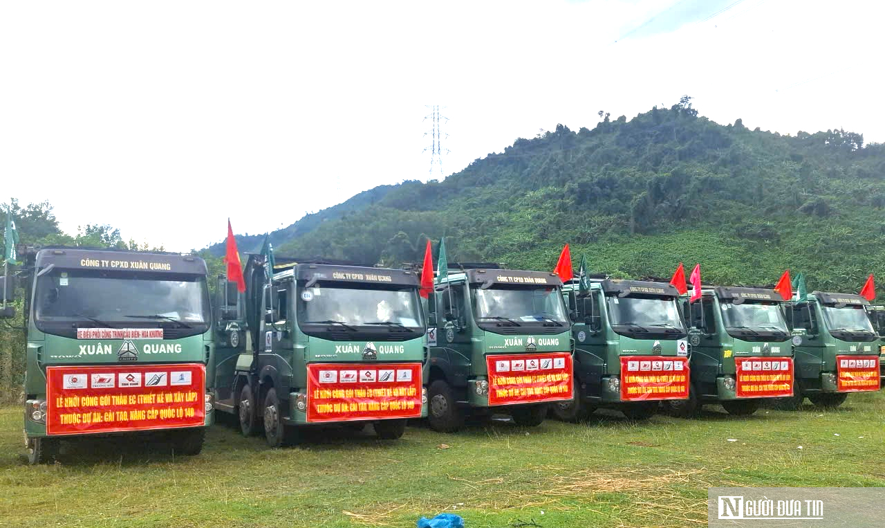 Khởi c&ocirc;ng n&acirc;ng cấp Quốc lộ 14D hơn 4.500 tỷ đồng, mở trục giao thương l&ecirc;n cửa khẩu Nam Giang- Ảnh 2.