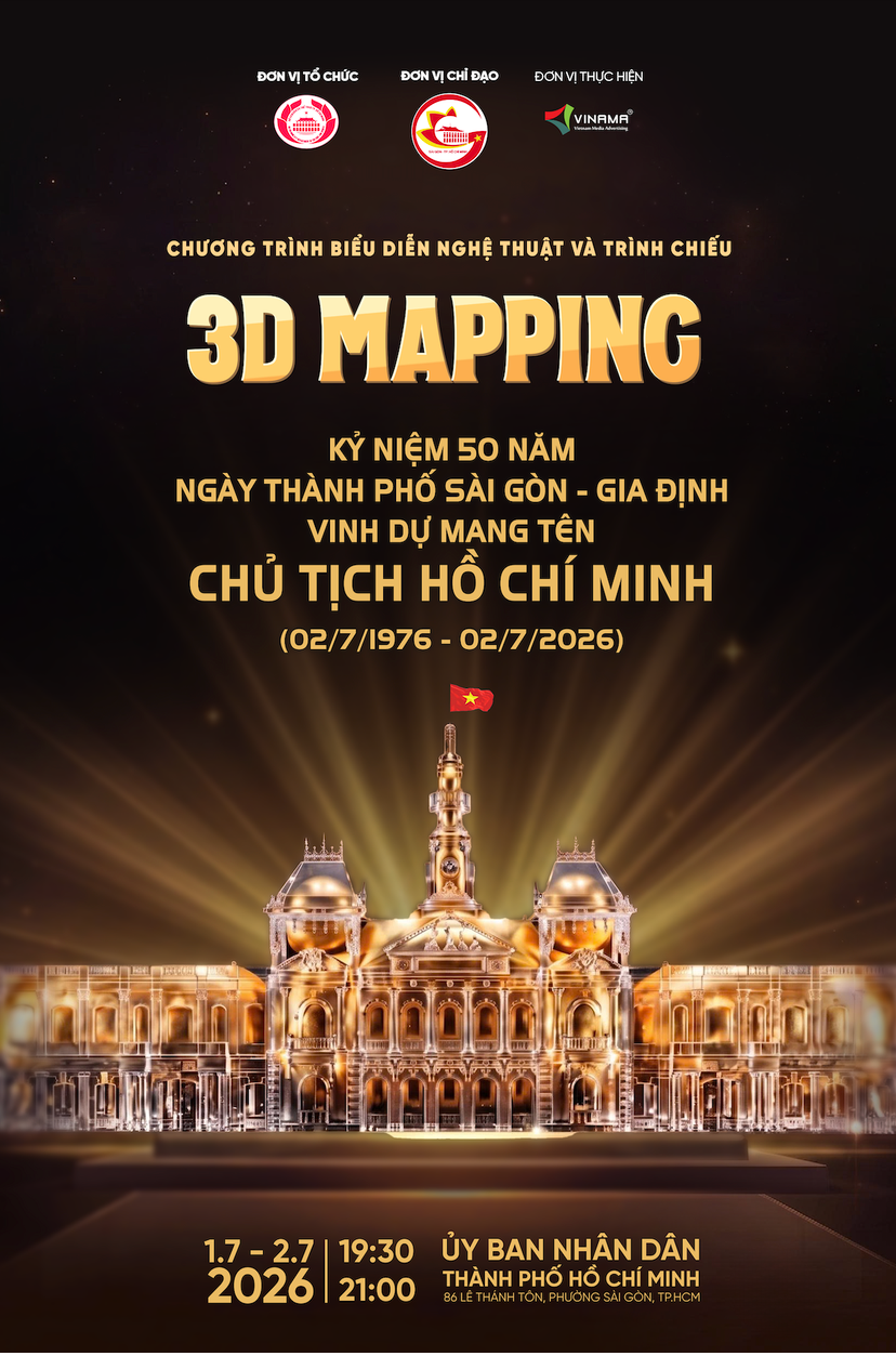 Dấu ấn bằng nghệ thuật 3D Mapping tại lễ kỷ niệm 50 năm Thành phố mang tên Bác- Ảnh 1.