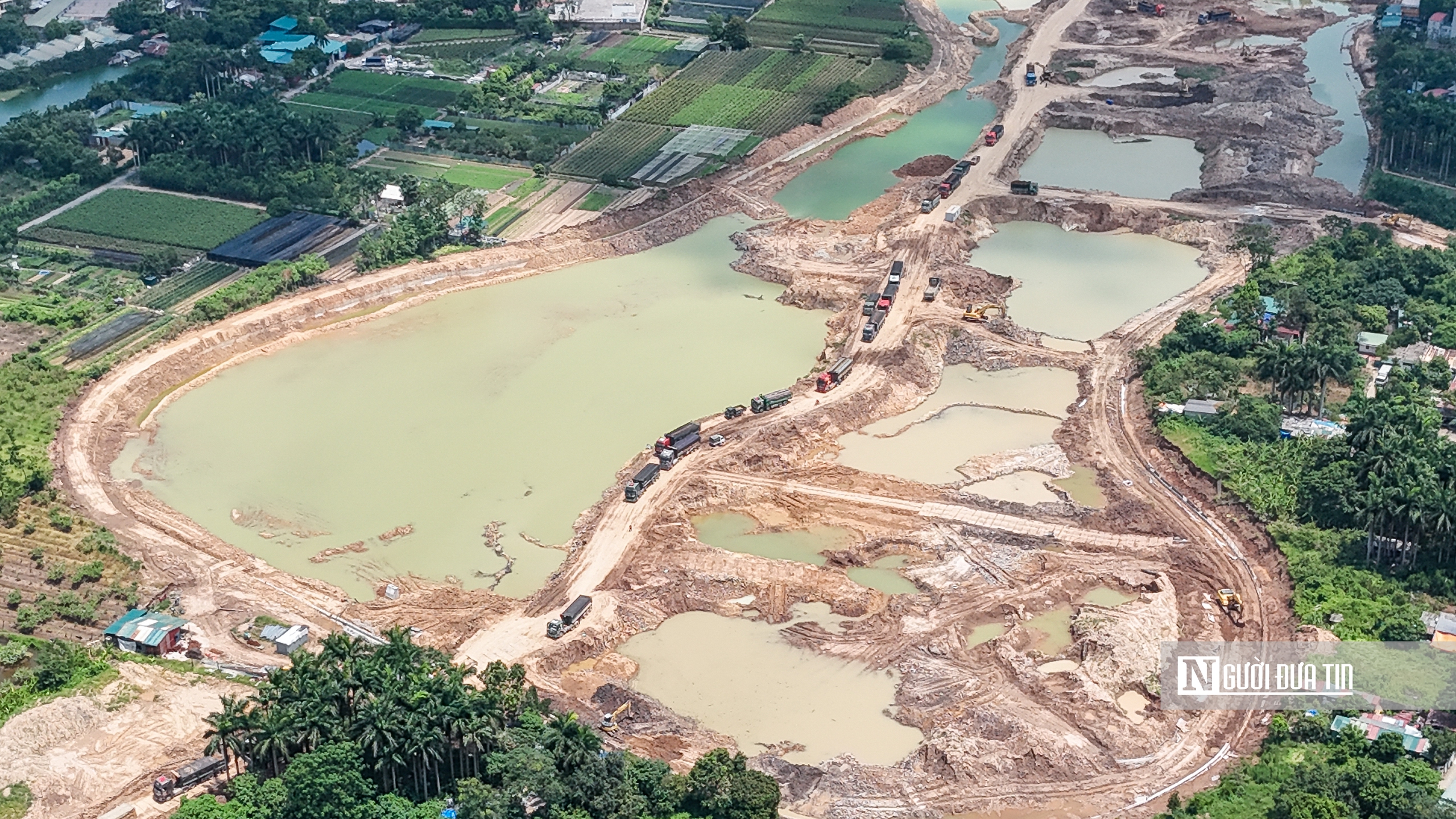 Tiến độ c&aacute;c hồ chống ngập ở H&agrave; Nội trước m&ugrave;a mưa - Ảnh 14.