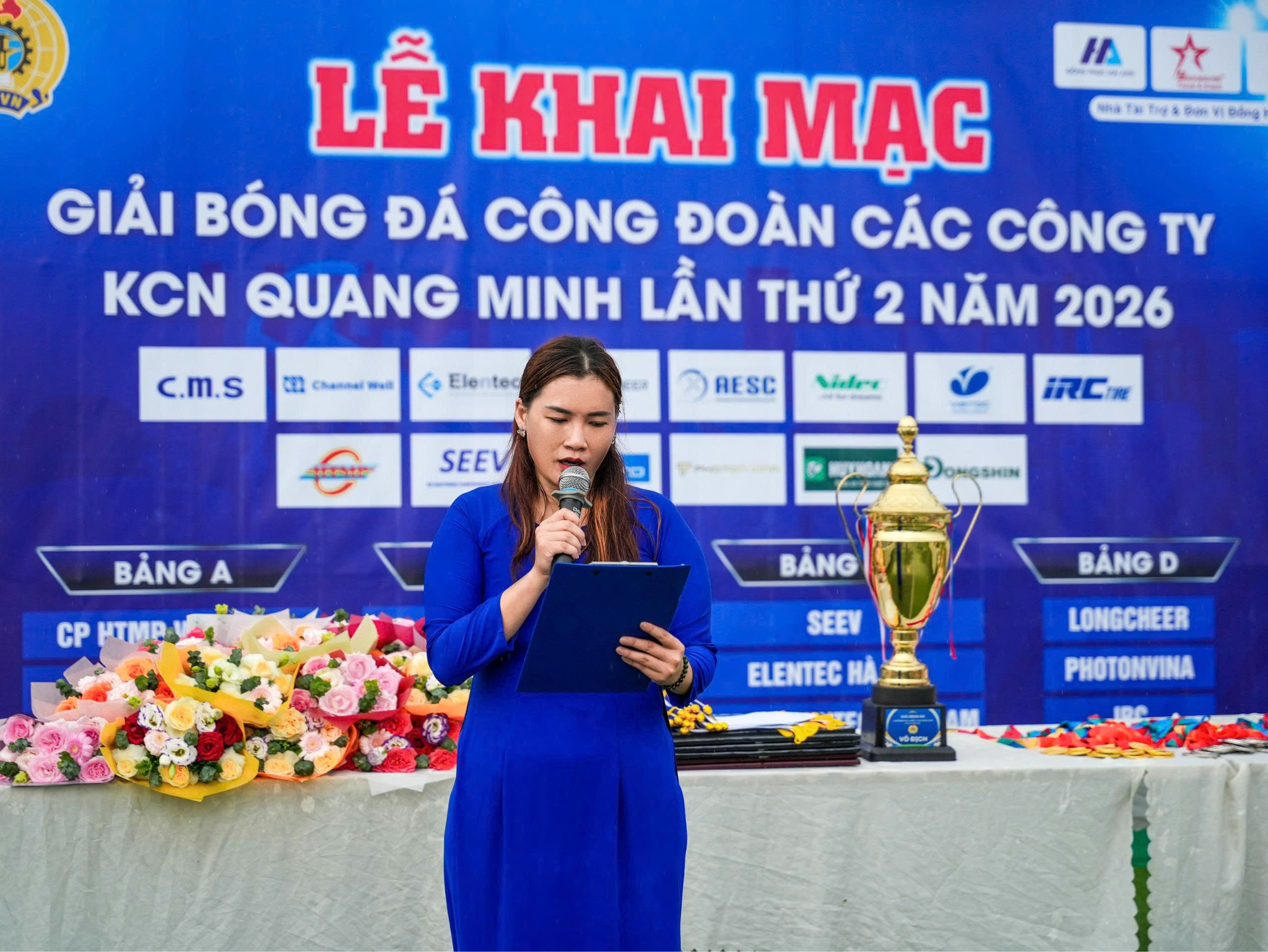 Khai mạc Giải bóng đá Khu công nghiệp Quang Minh lần thứ II năm 2026: Lan tỏa tinh thần thể thao, tăng cường gắn kết doanh nghiệp  - Ảnh 3.