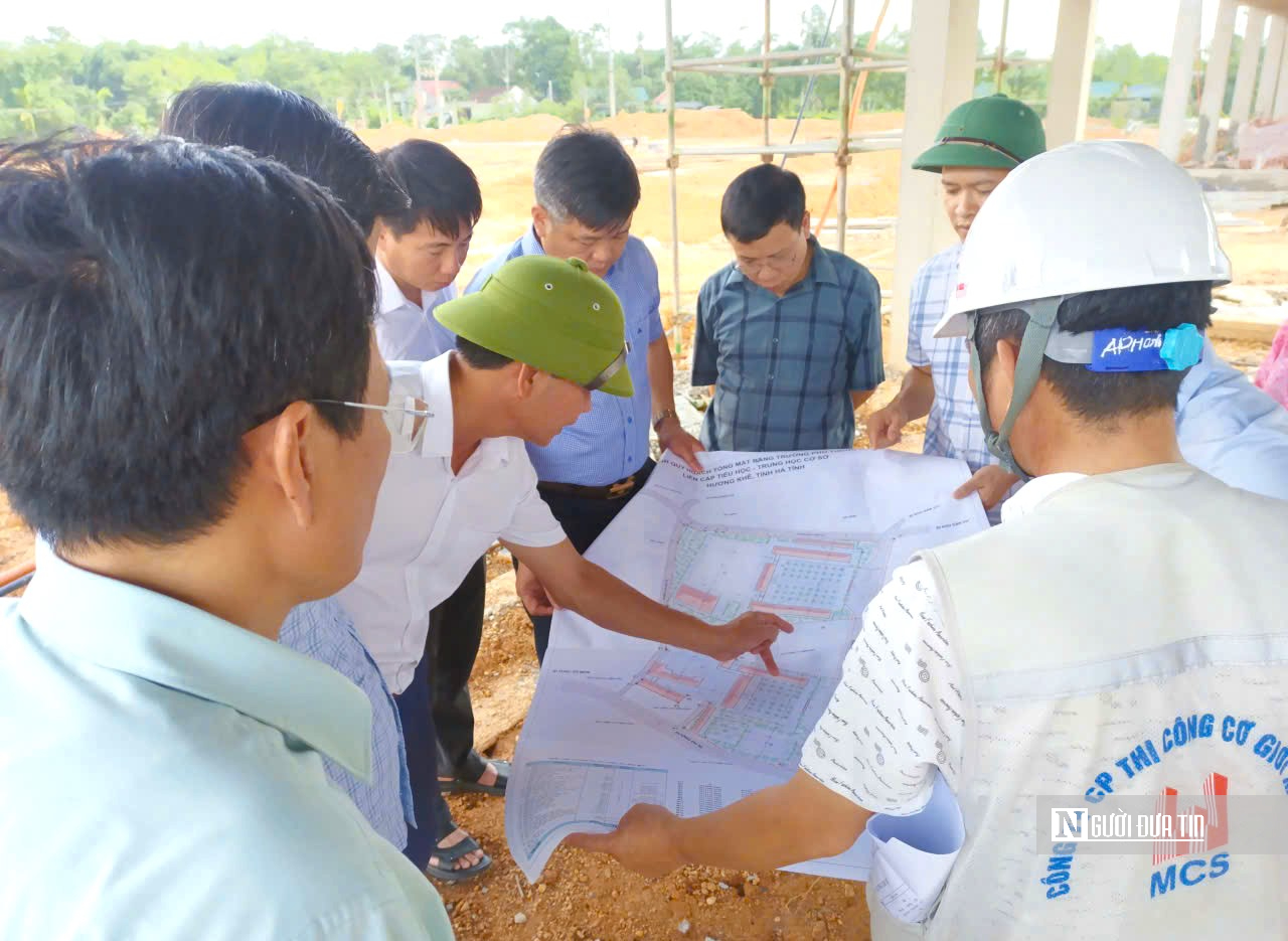 H&agrave; Tĩnh đẩy nhanh tiến độ x&acirc;y dựng trường nội tr&uacute; li&ecirc;n cấp v&ugrave;ng bi&ecirc;n- Ảnh 4.