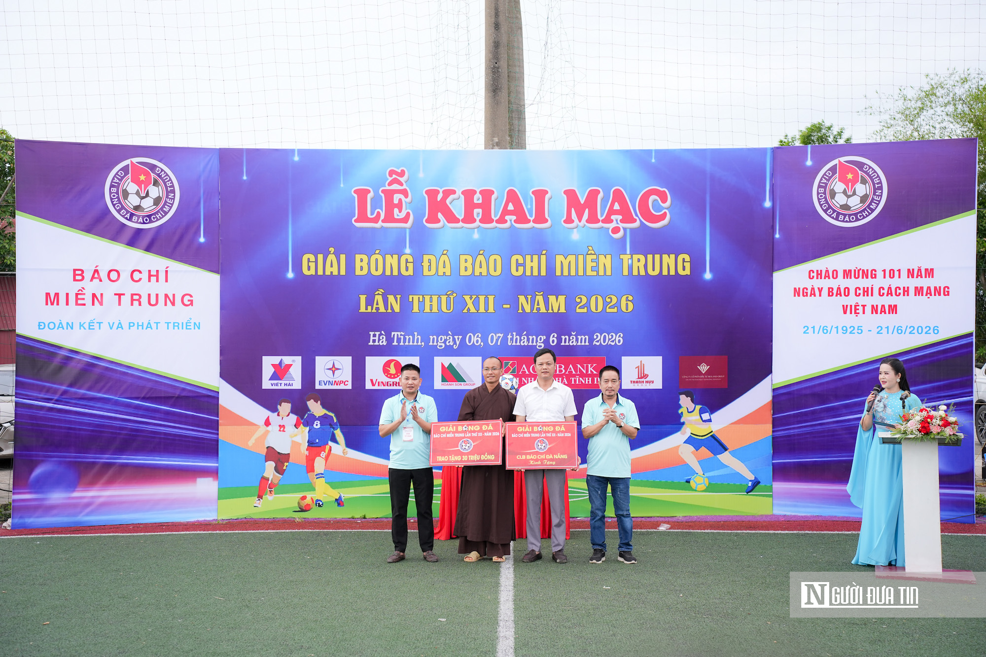 Hơn 100 ph&oacute;ng vi&ecirc;n, nh&agrave; b&aacute;o tranh t&agrave;i Giải B&oacute;ng đ&aacute; B&aacute;o ch&iacute; Miền Trung lần thứ XII- Ảnh 4.