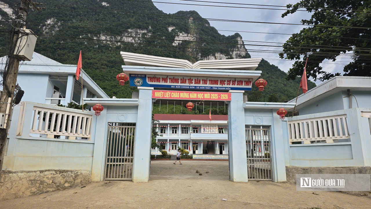 Trường liên cấp nội trú ở Thanh Hóa tăng tốc xây dựng, hiện thực hóa ước mơ của thầy trò vùng biên- Ảnh 1.